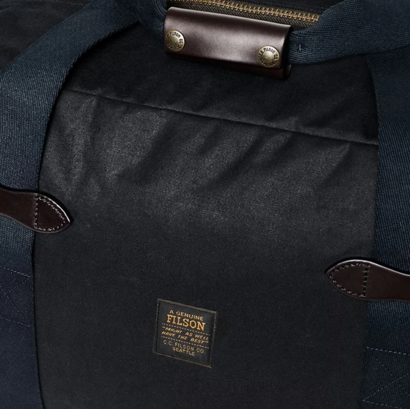 Filson- Tin Cloth Medium Duffle Bag - Image 8