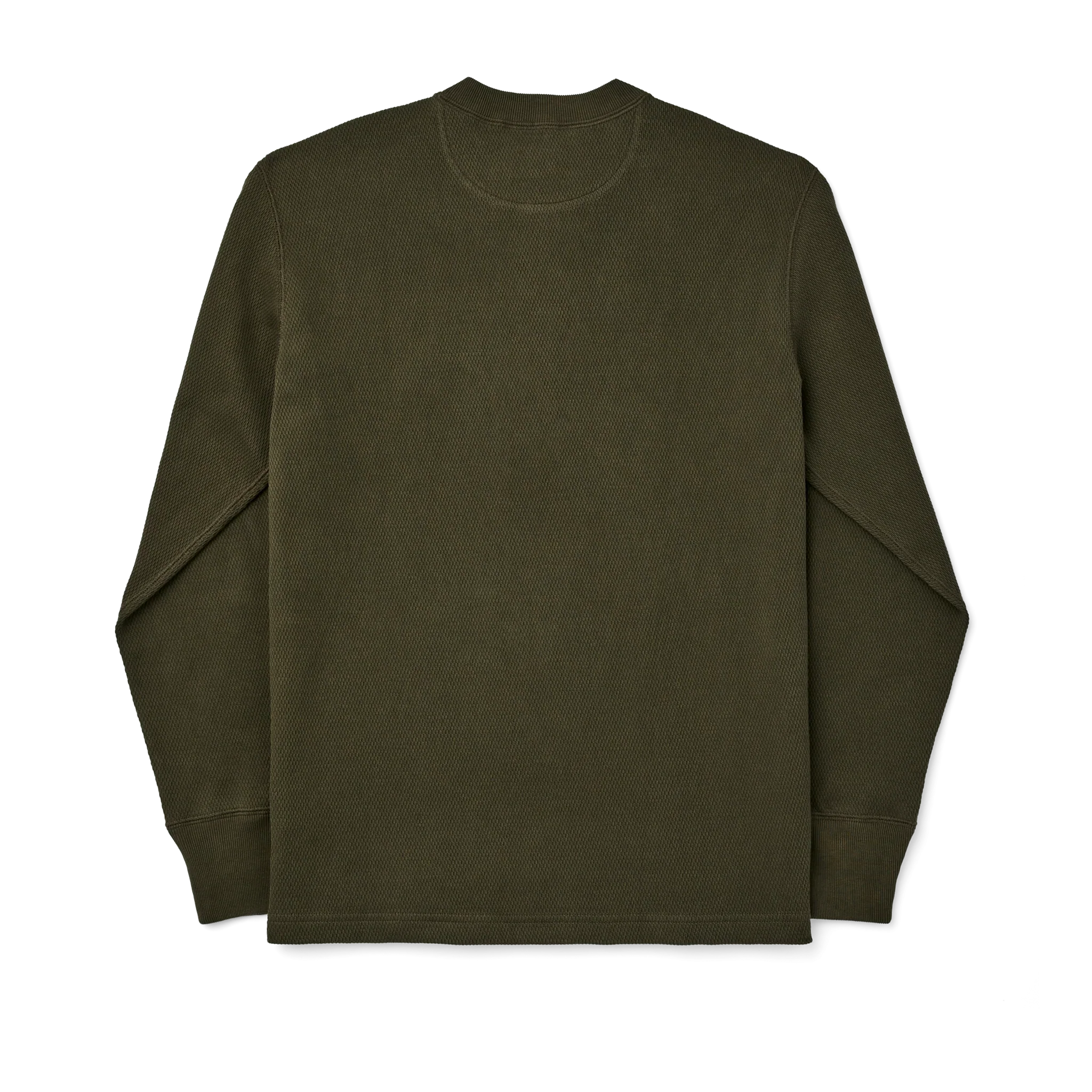 Filson - Waffle Knit Henley in Mossy Rock - Image 2