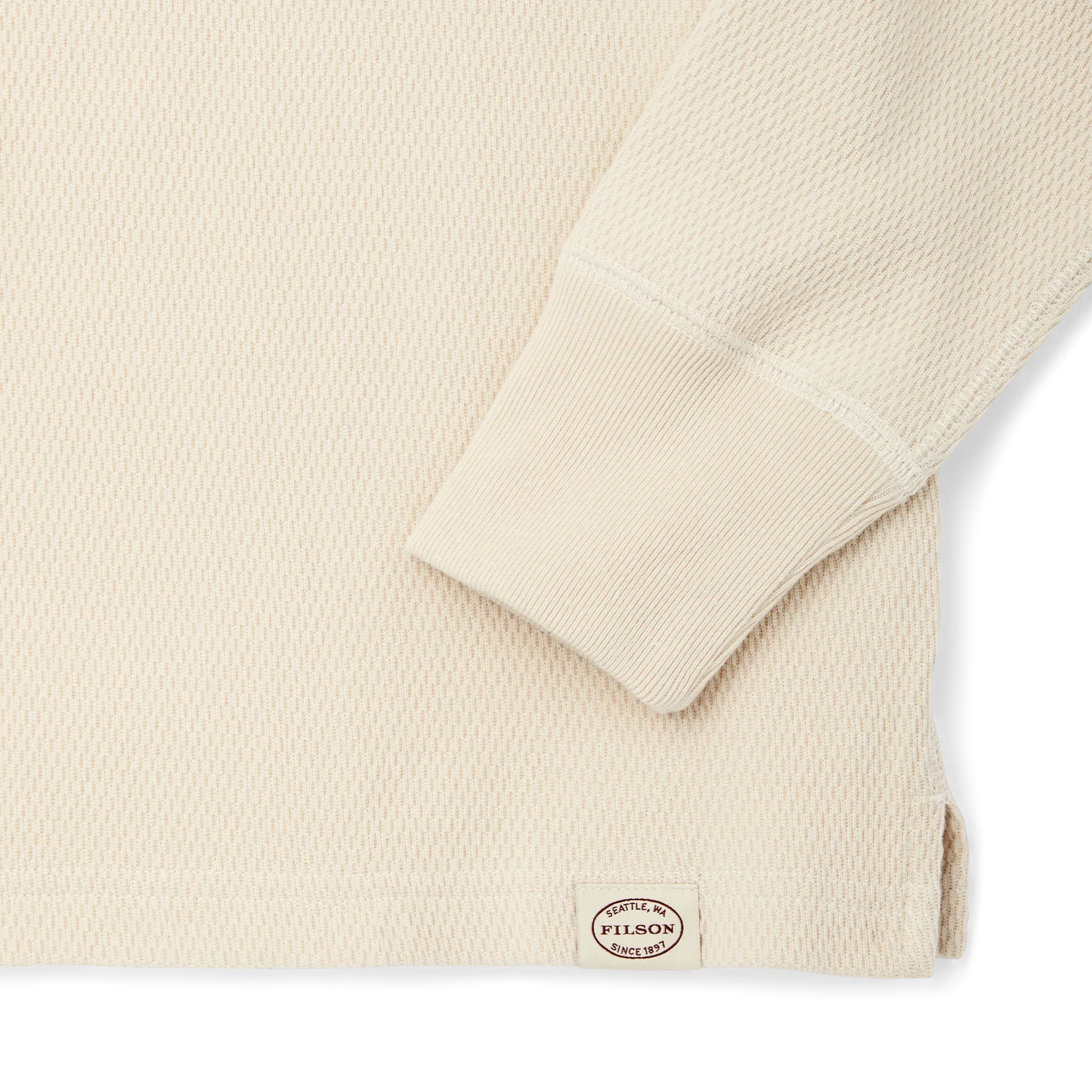 Filson - Waffle Knit Henley in Sand - Image 4