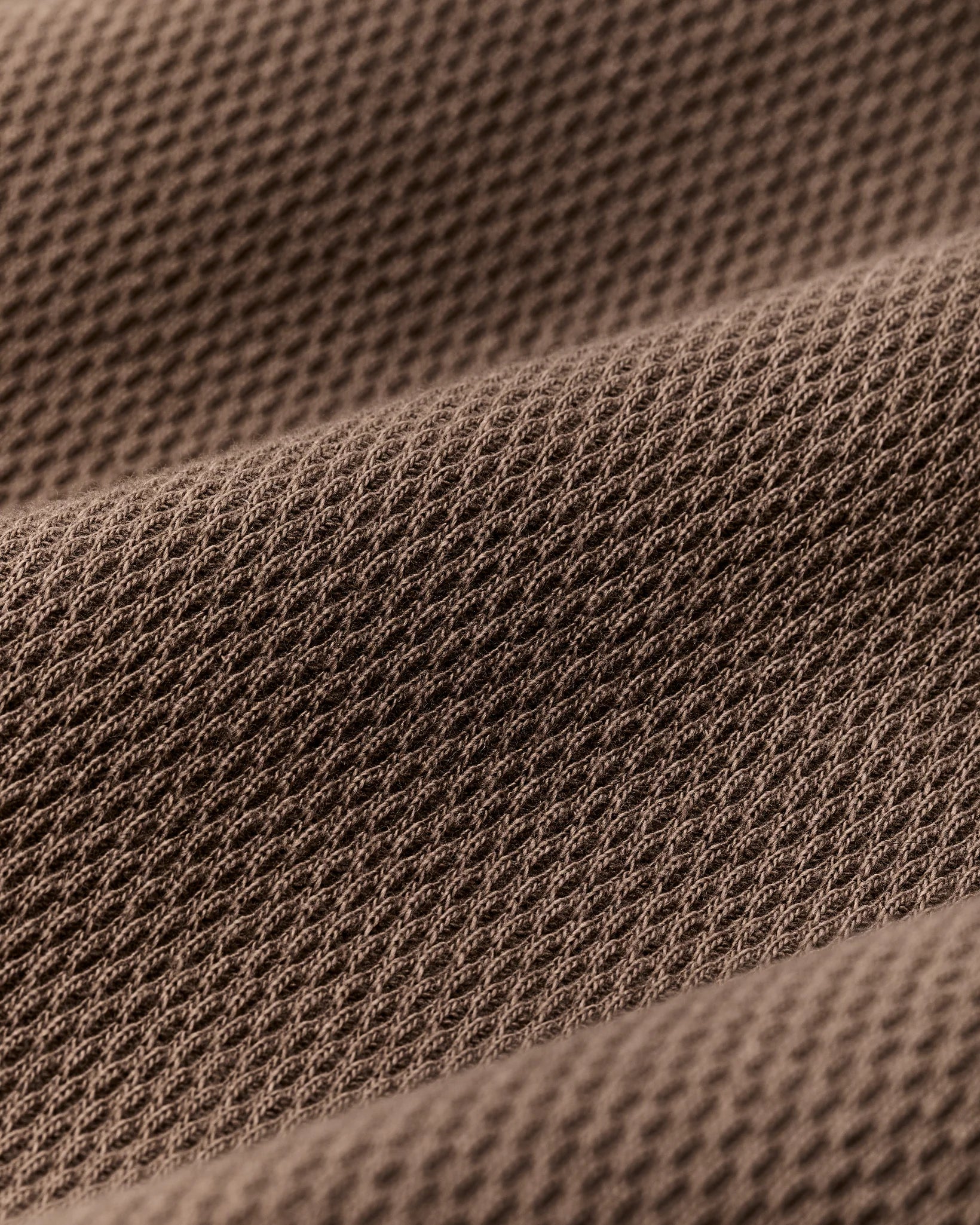 Filson- Waffle Knit Thermal Crewneck in Brown - Image 4