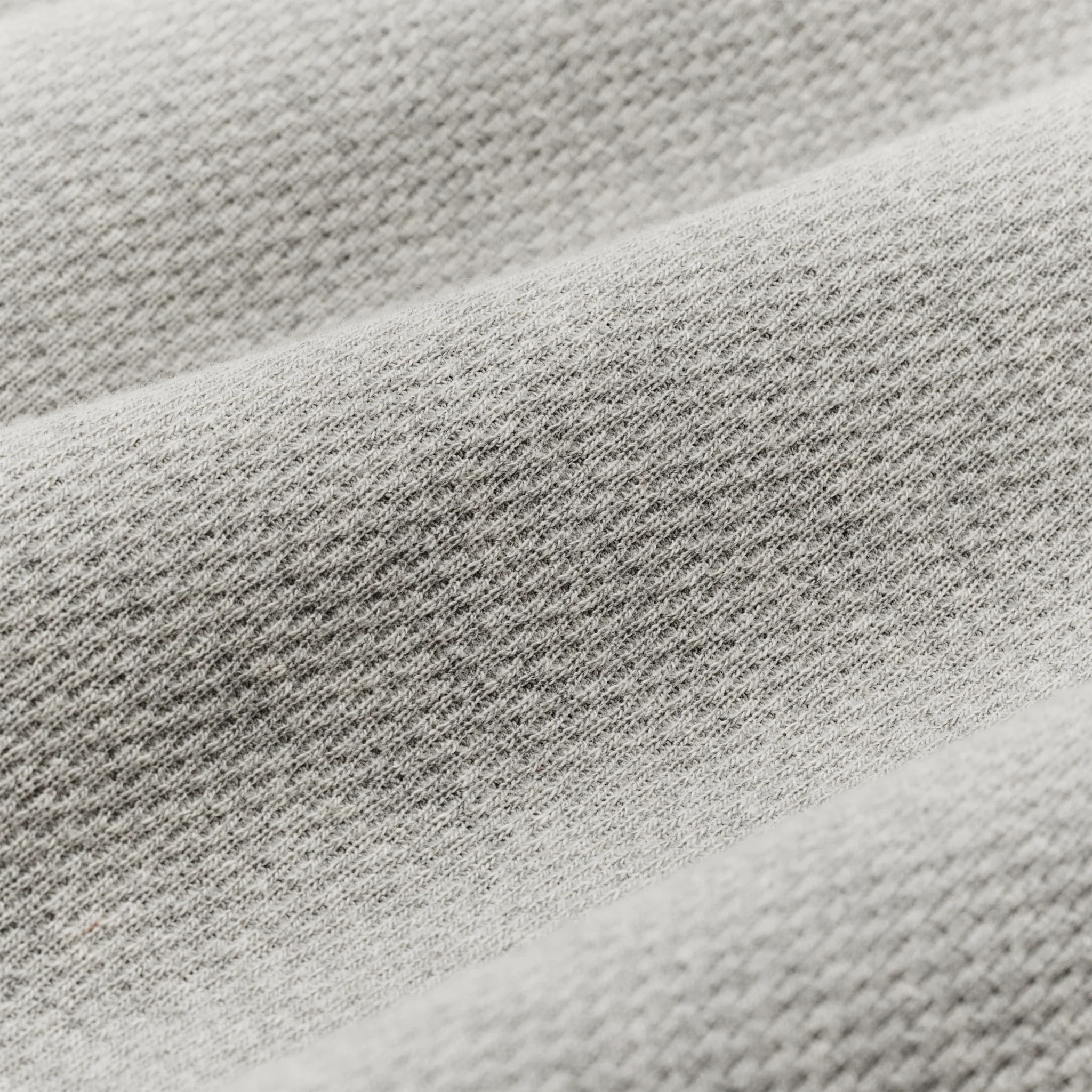 Filson- Waffle Knit Thermal Crewneck in Light Heather Grey - Image 4