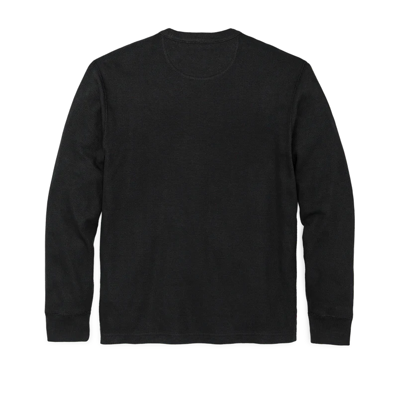 Filson- Waffle Knit Thermal Crewneck in Navy - Image 2