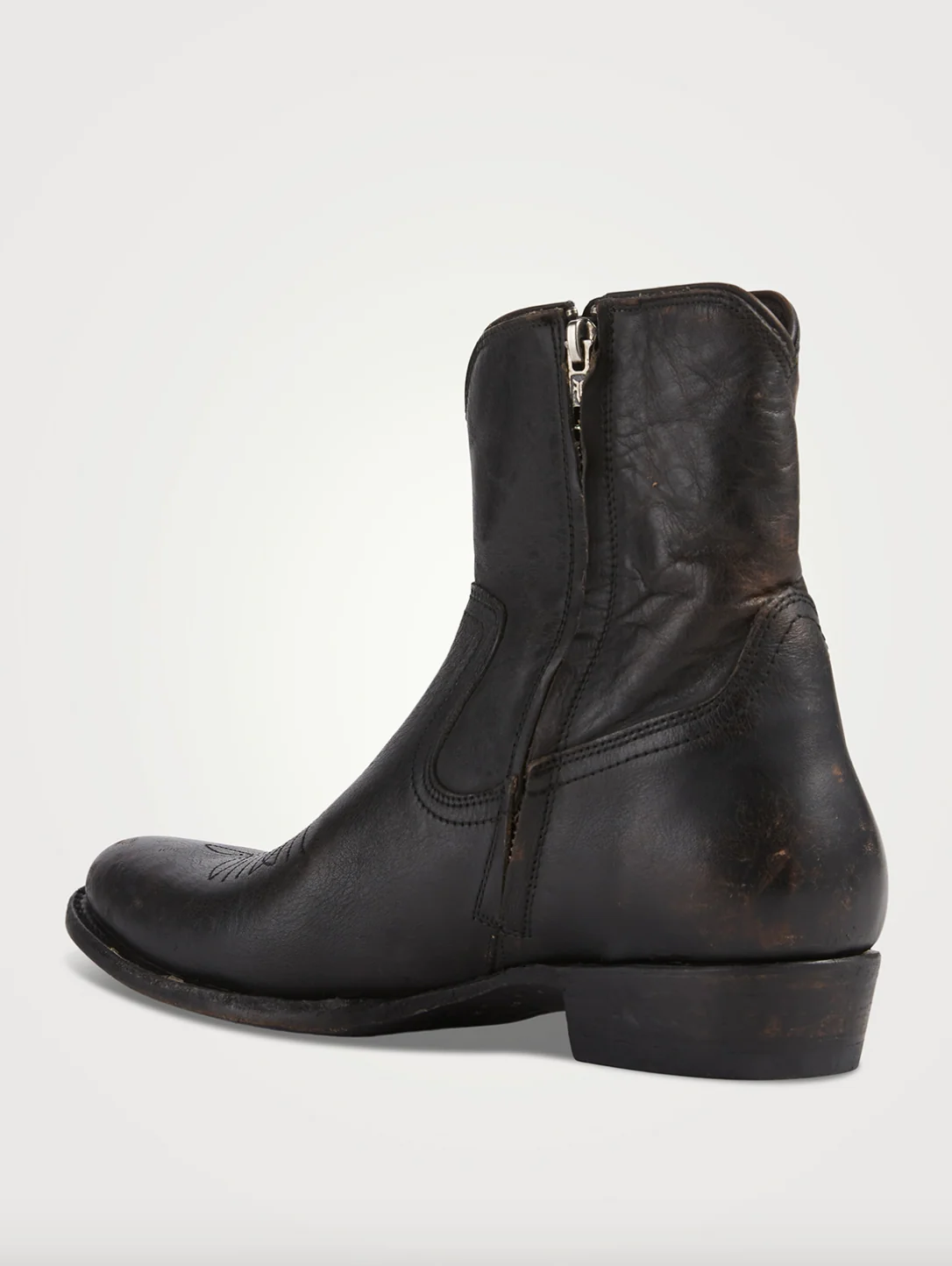 Frye- Austin Leather Boots with Zip - Image 5