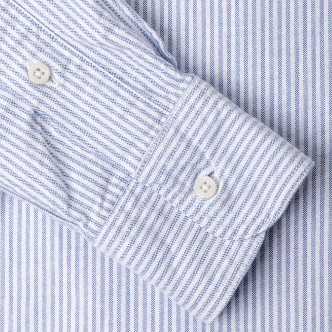 Gitman Vintage- Blue Stripe Oxford - Image 4