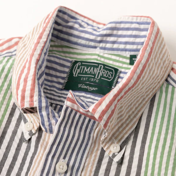 Gitman Vintage- VS Cabana Multi-Striped Seersucker - Image 2