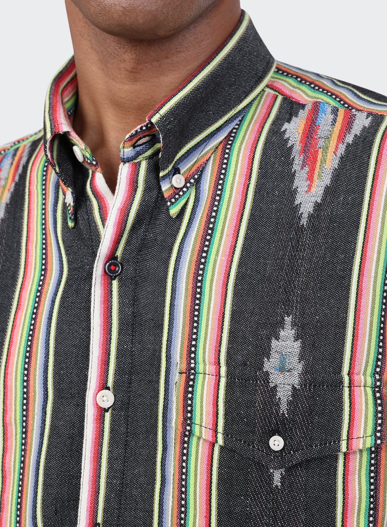 Kardo - Ron Ivy Button-Down in Jacquard Stripe - Image 6