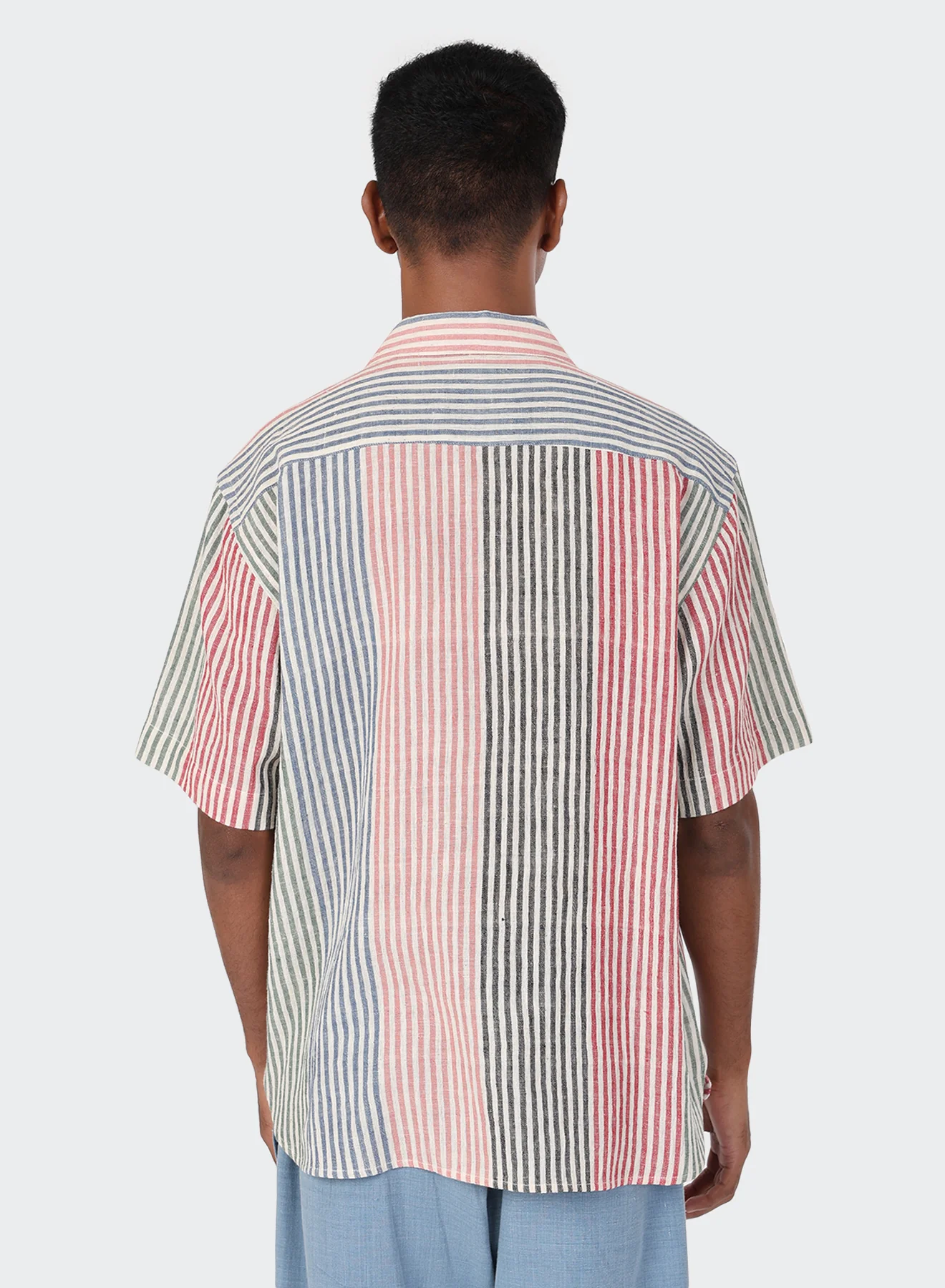 Kardo - Ronen Camp Collar in Handloom Stripe - Image 5