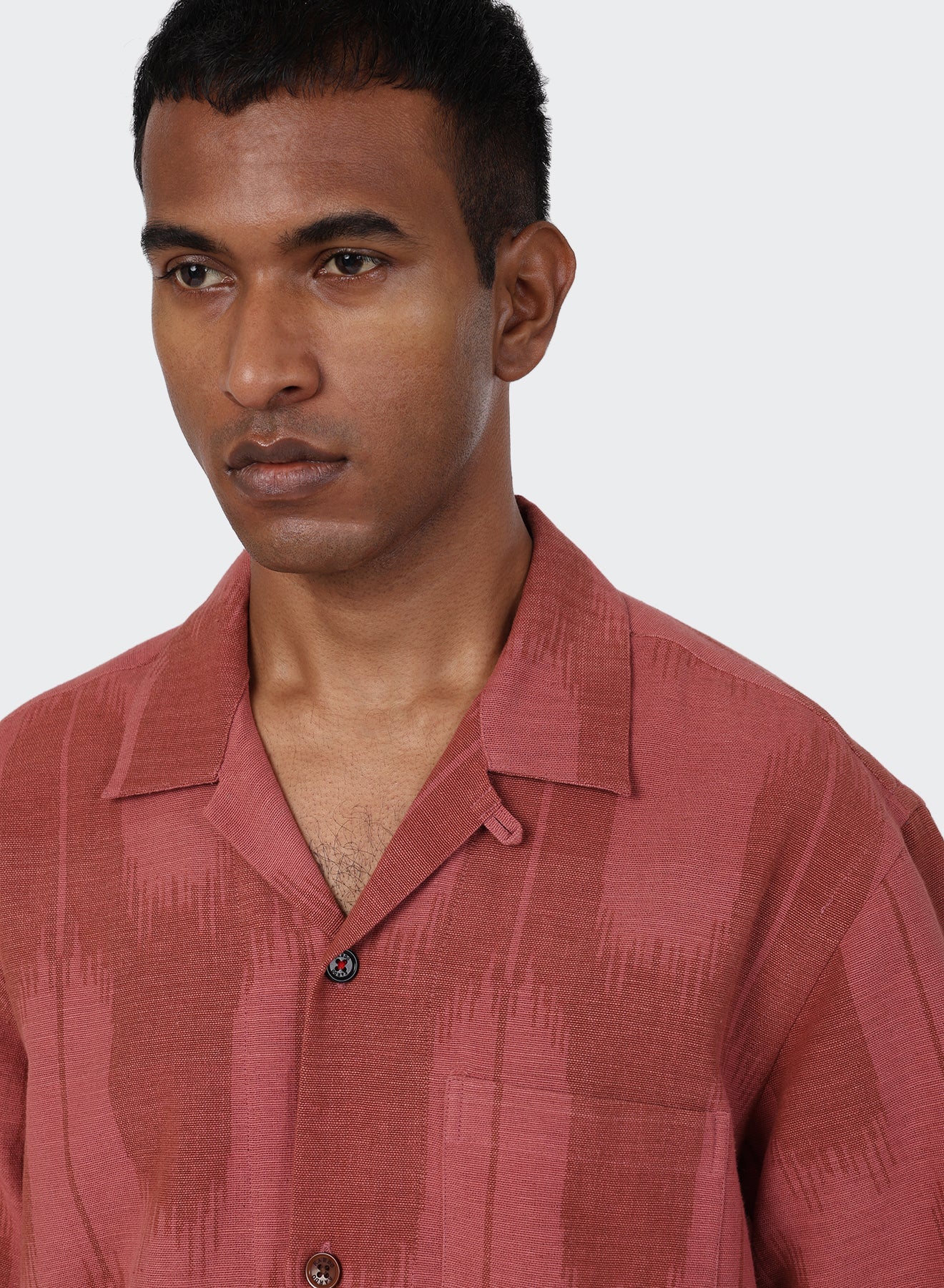 Kardo - Ronen Camp Collar in Handwoven Ikat - Image 6