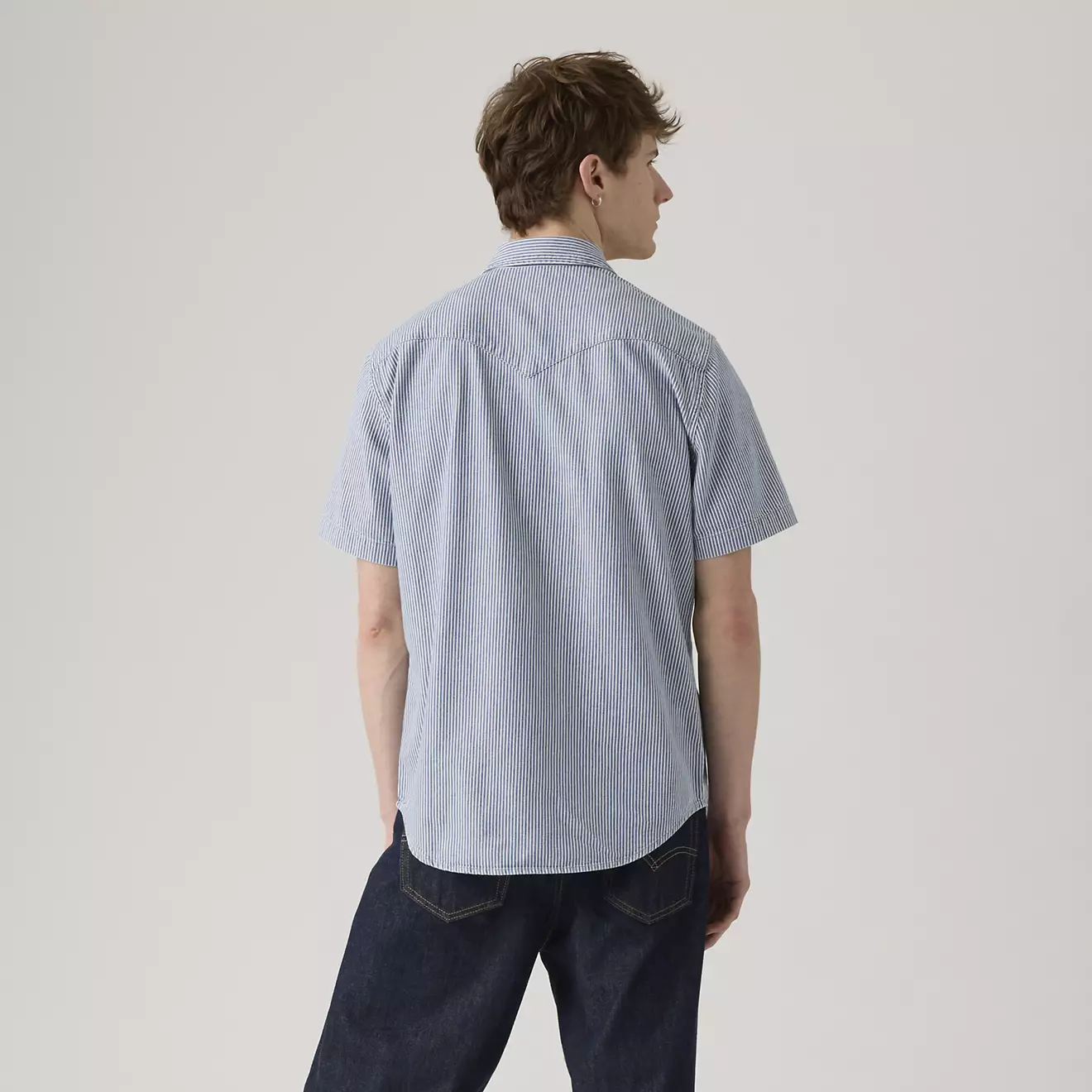 Levi's - Classic Western Short Sleeve in Picadilly Stripes - Image 4