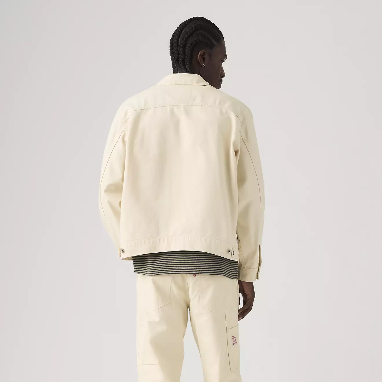 Levi's - Sunrise Trucker Jacket in Undyed Ecru Greige - Image 4