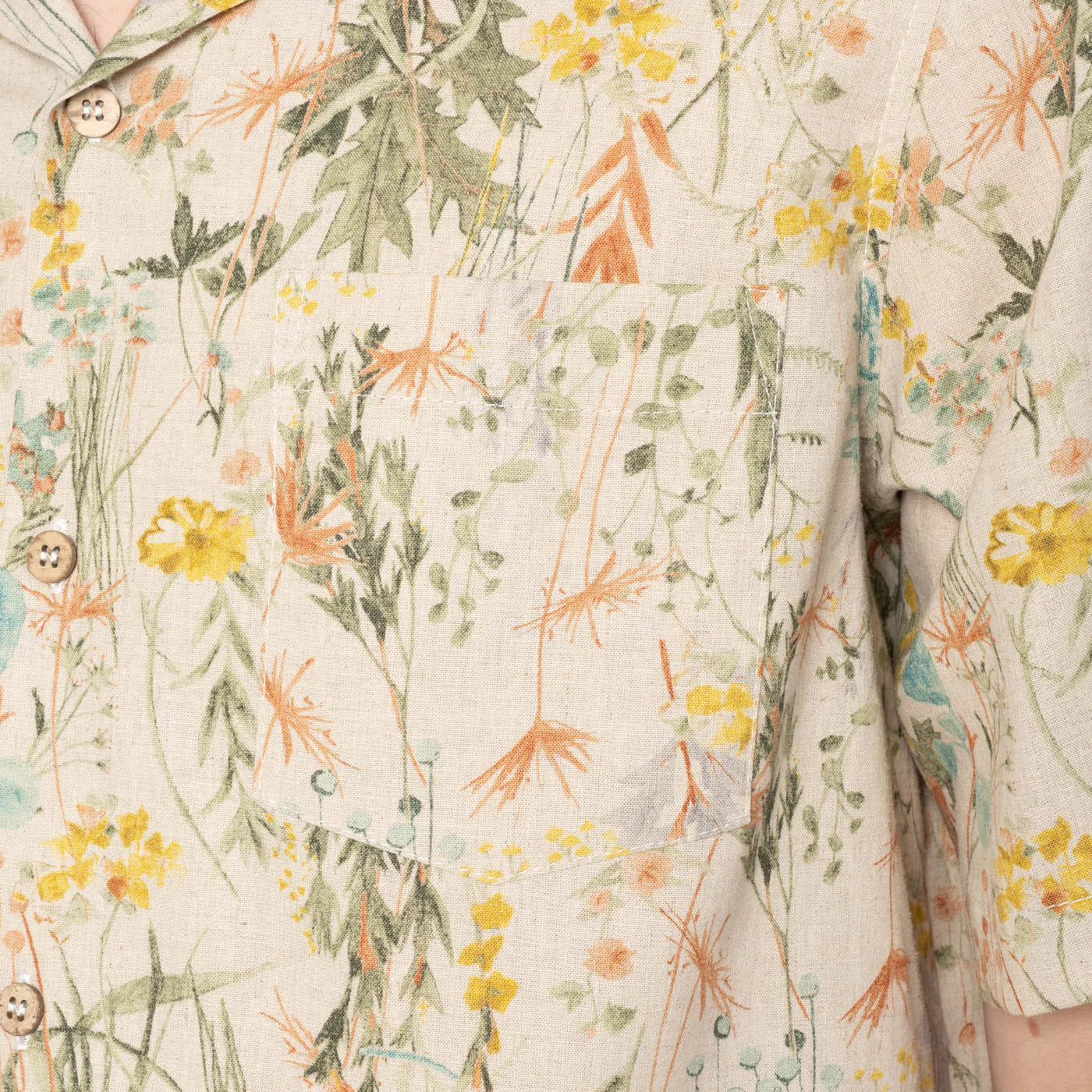 Naked & Famous - Aloha Shirt in Flowers Painting - Image 5