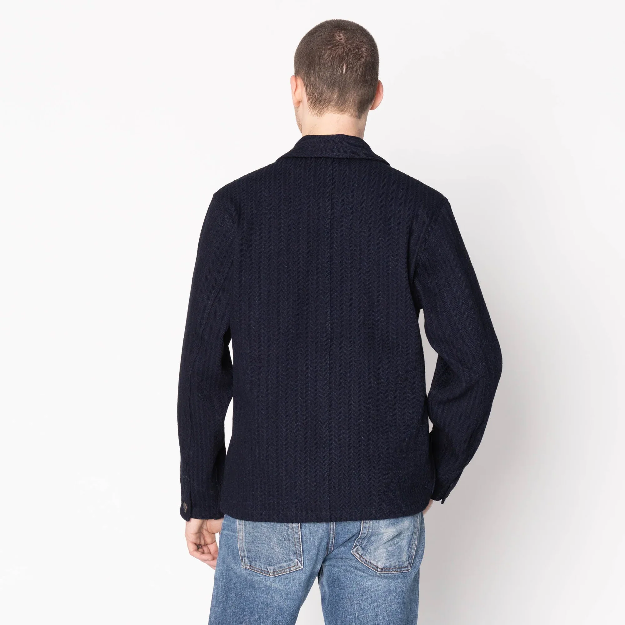 Naked & Famous - Chore Coat in Indigo Sugiaya - Image 3