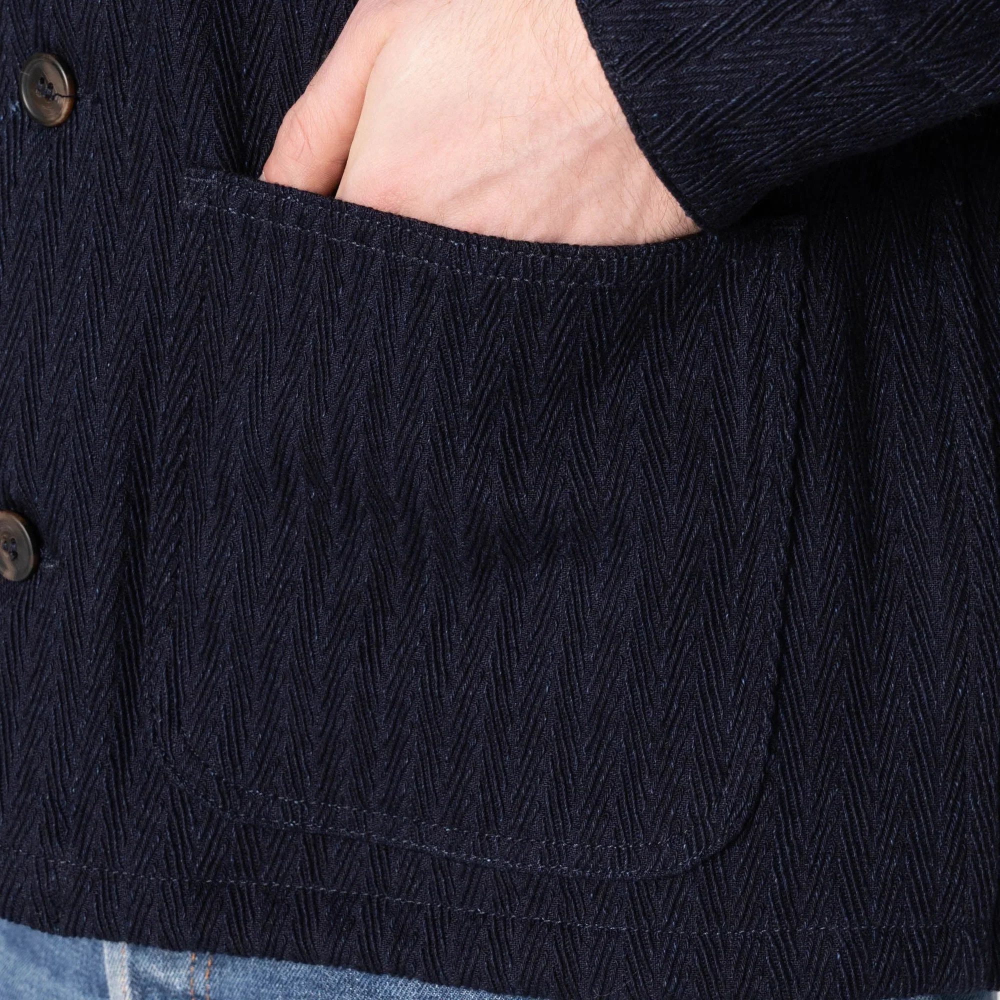 Naked & Famous - Chore Coat in Indigo Sugiaya - Image 5