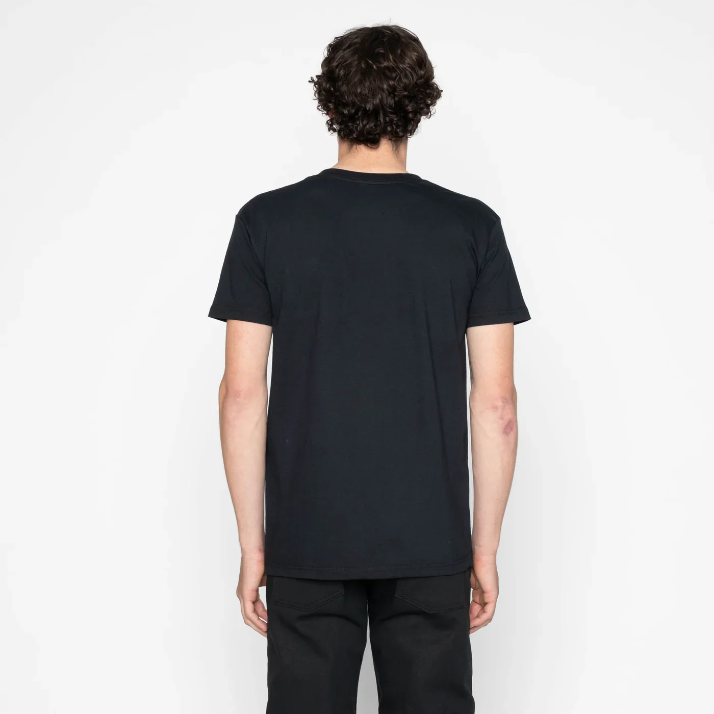 Naked & Famous - Pocket Tee in Black + Dobby Bands - Image 4