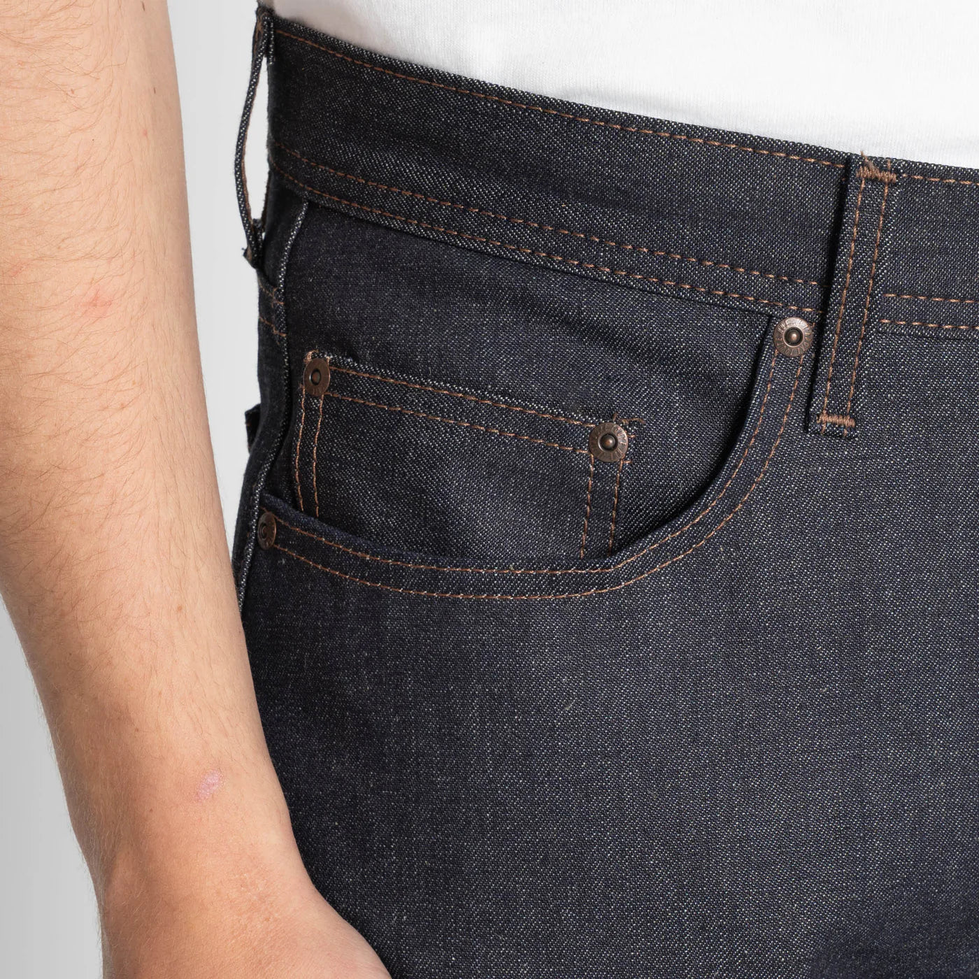 Naked & Famous - Weird Guy in Hemp Blend Selvedge Indigo - Image 5