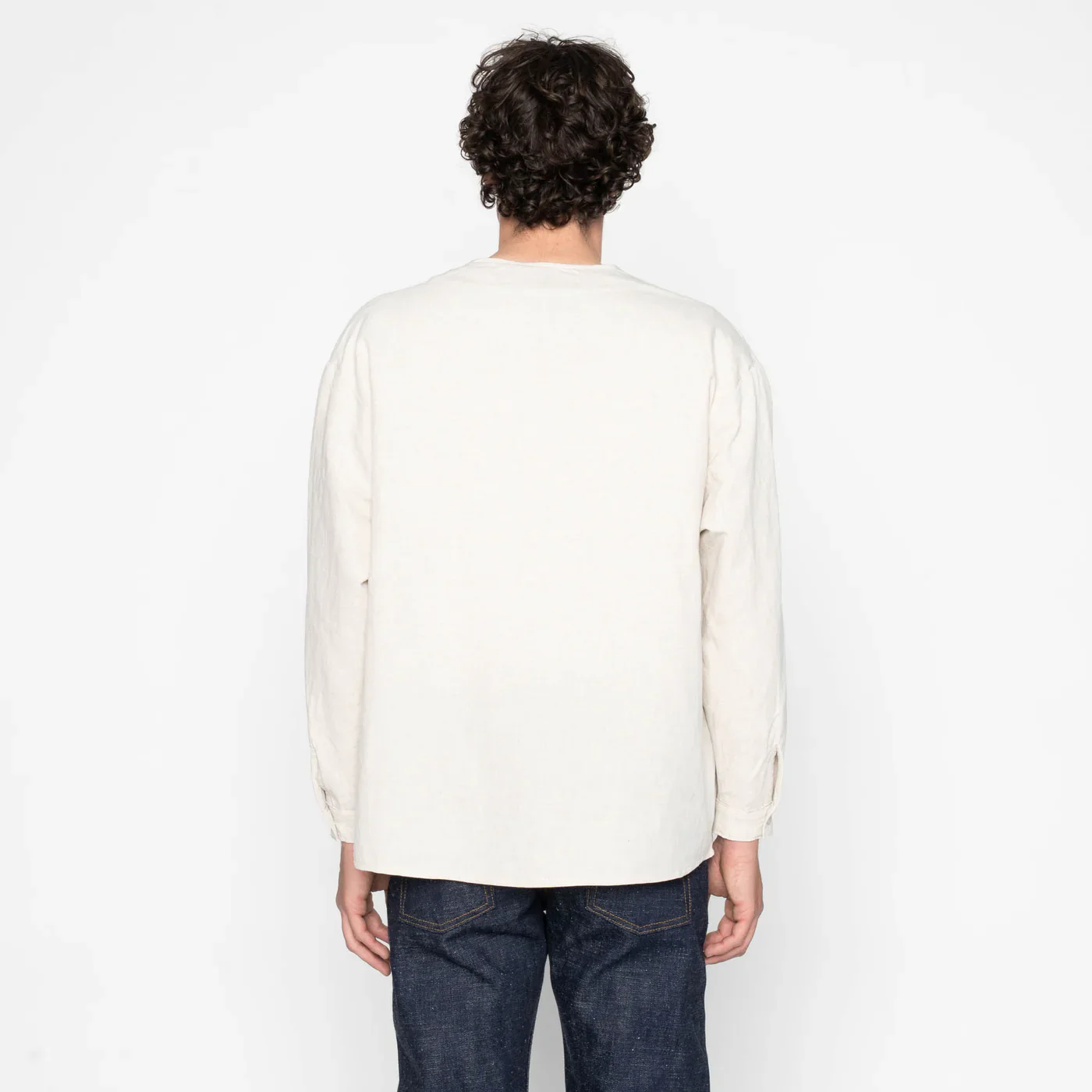 Naked & Famous - Wise Guy Jacket in Linen Blend Denim - Image 4