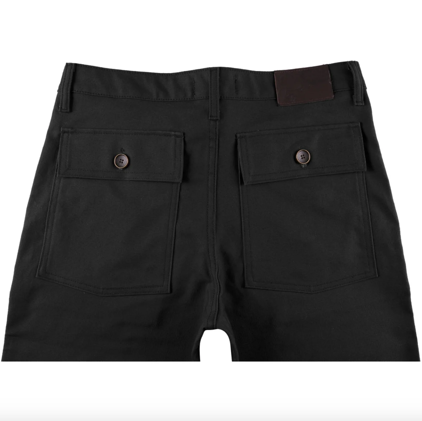 Naked & Famous- Work Pant Black Canvas - Image 3