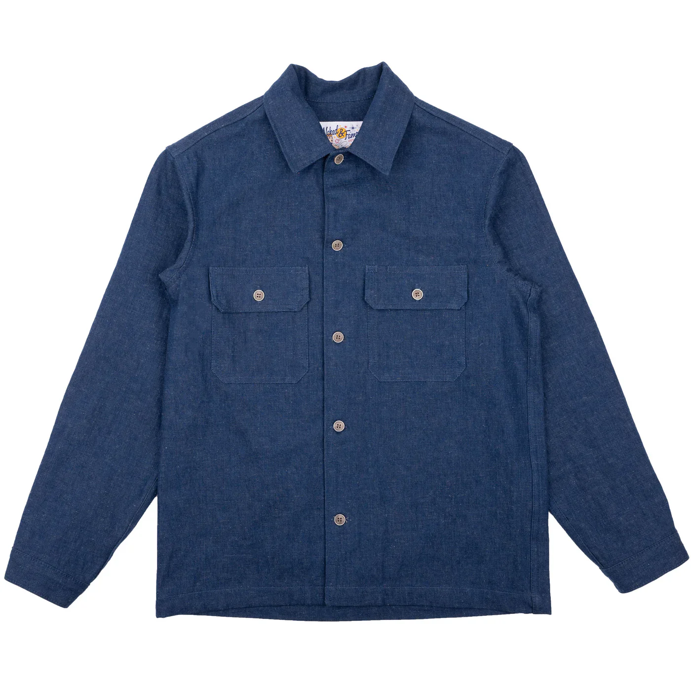 Naked & Famous - Work Shirt in 9.7oz 2/1 Nep Denim