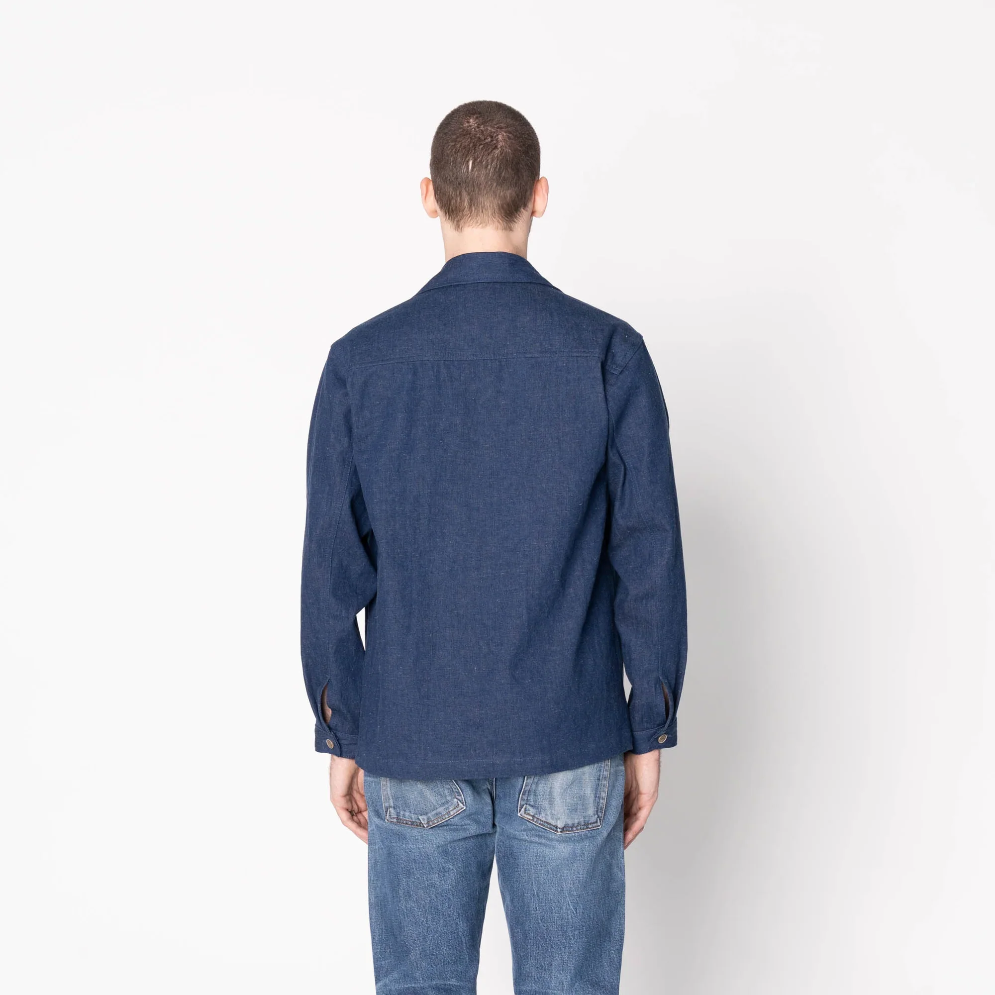 Naked & Famous - Work Shirt in 9.7oz 2/1 Nep Denim - Image 3