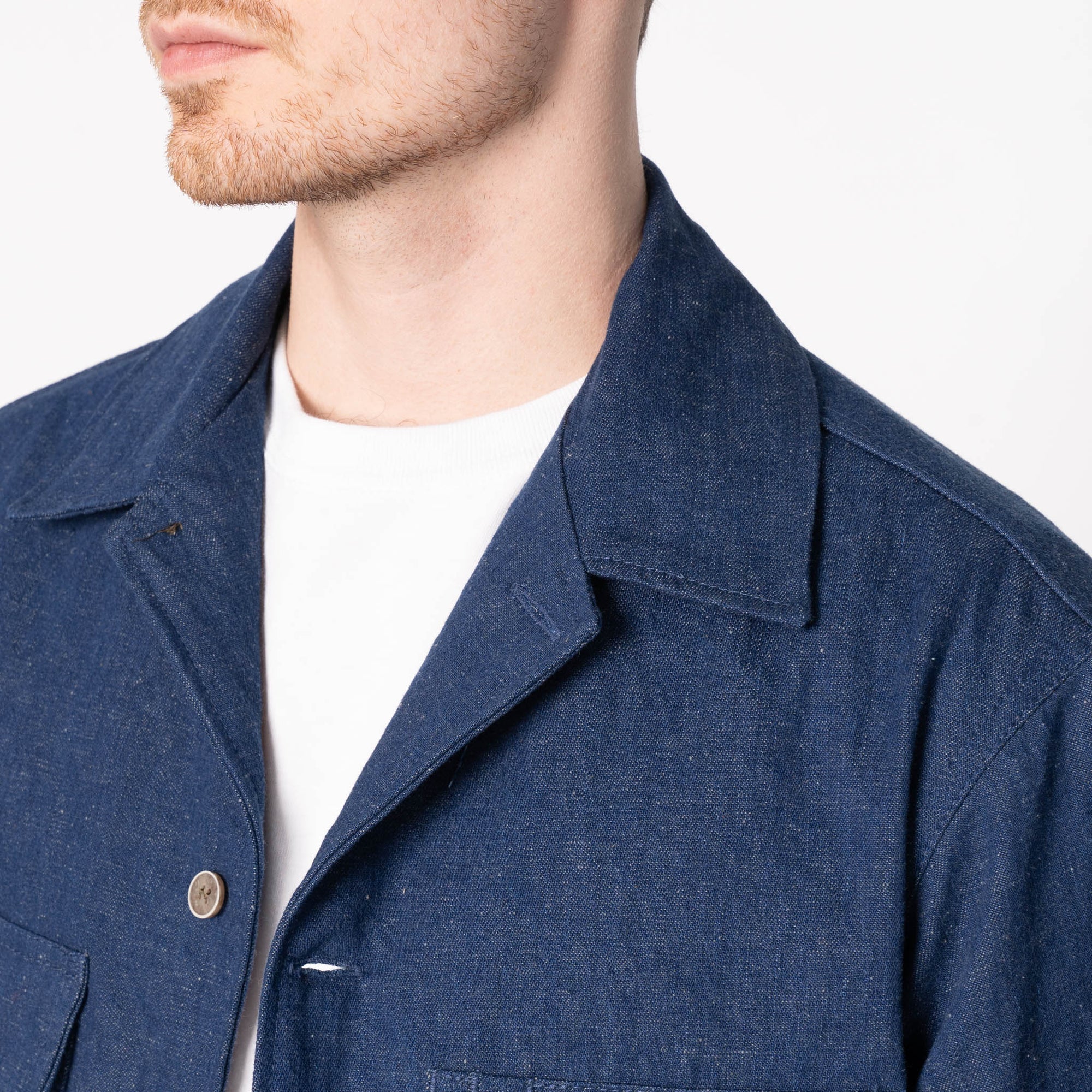 Naked & Famous - Work Shirt in 9.7oz 2/1 Nep Denim - Image 4