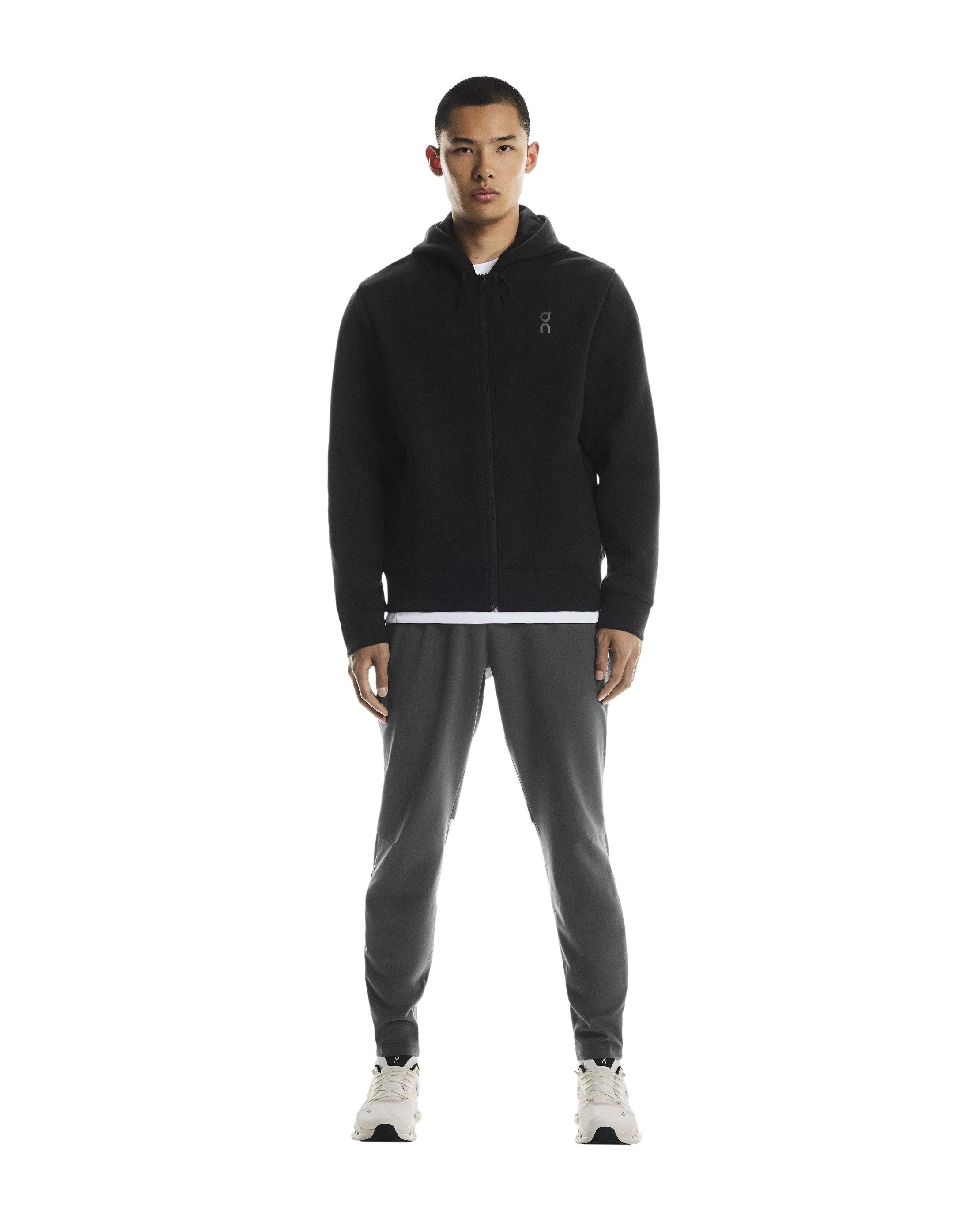ON Running - Focus Tech Zip Hoodie in Black - Image 2