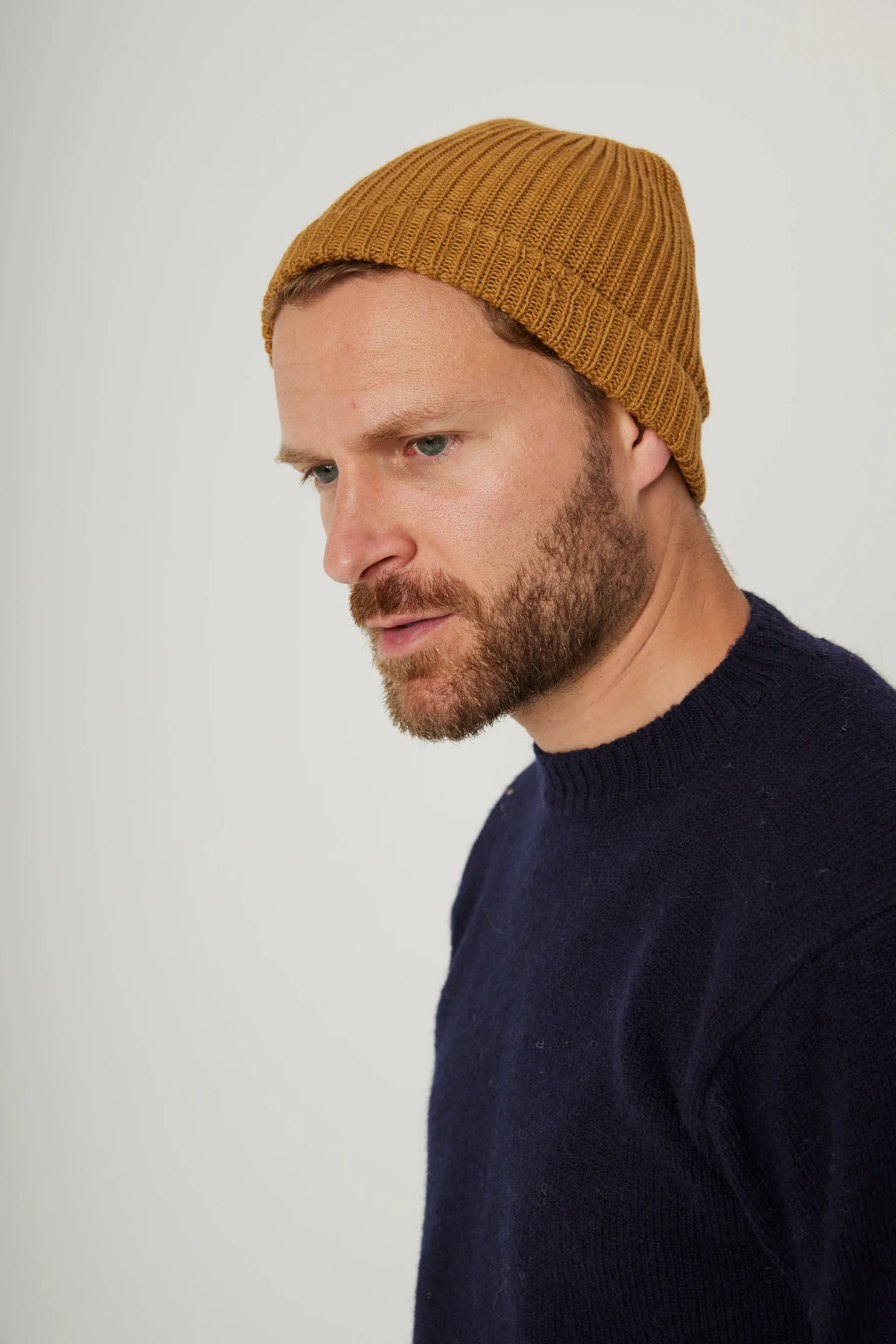 Peregrine - Porter Ribbed Beanie in Wheat - Image 2