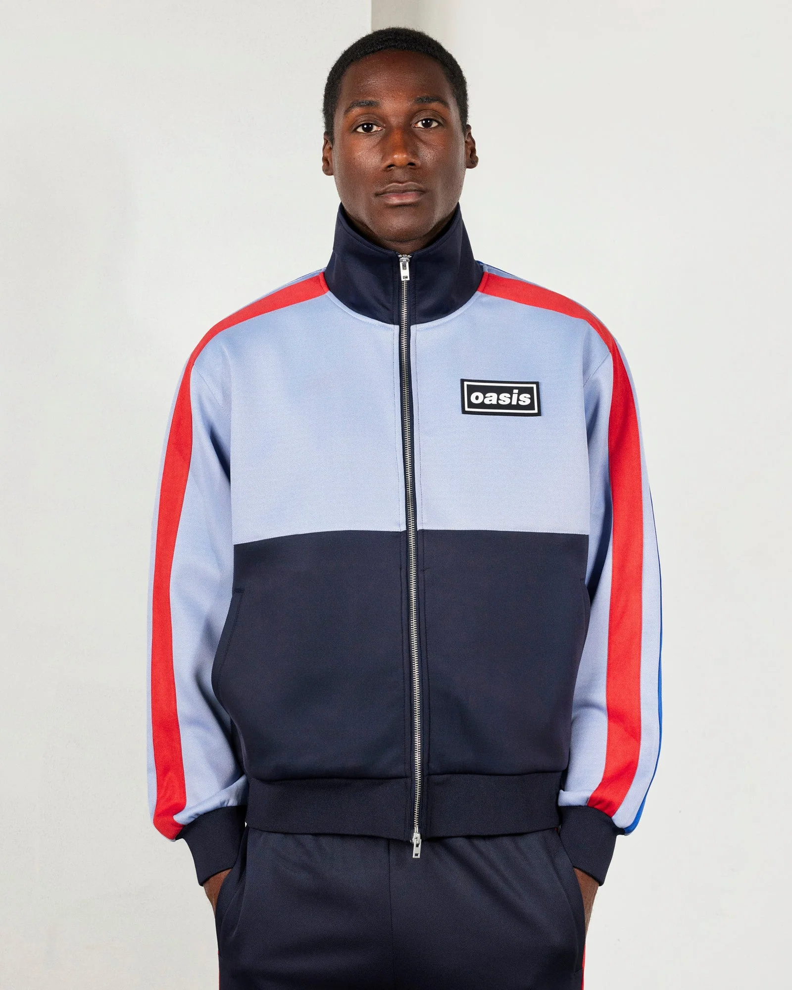 Pleasures x Oasis - Forever Track Jacket in Powder Blue - Image 3