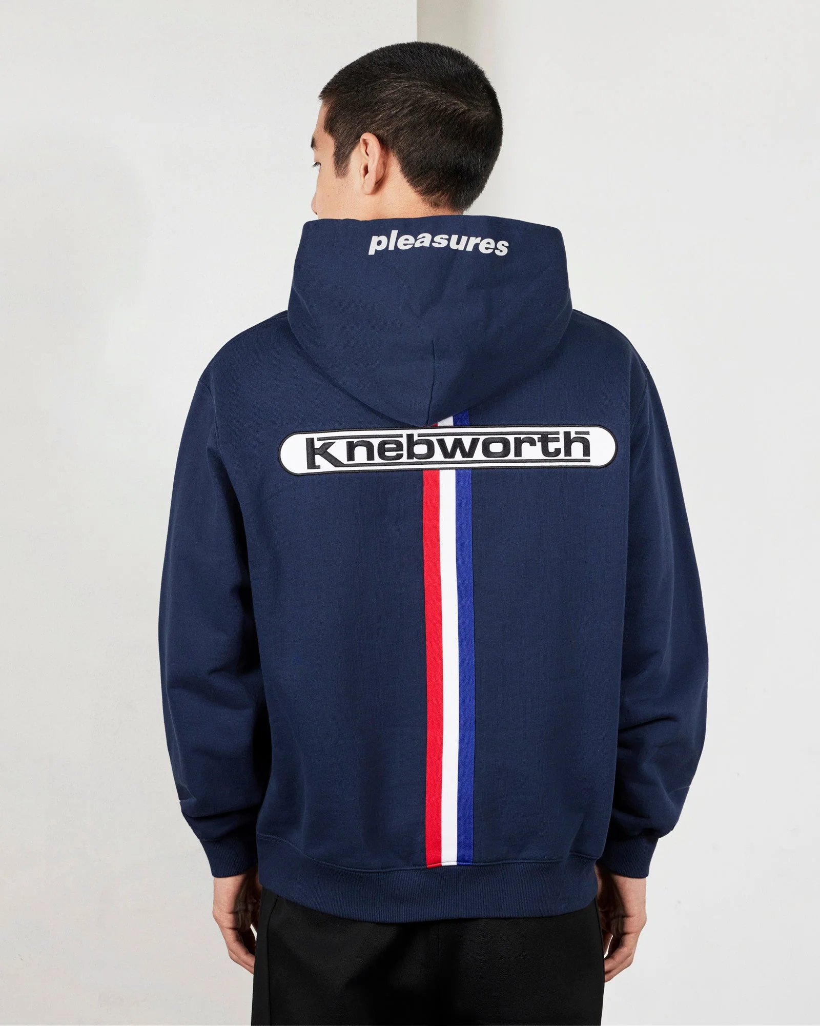 Pleasures x Oasis - Knebworth Hoodie in Navy - Image 4