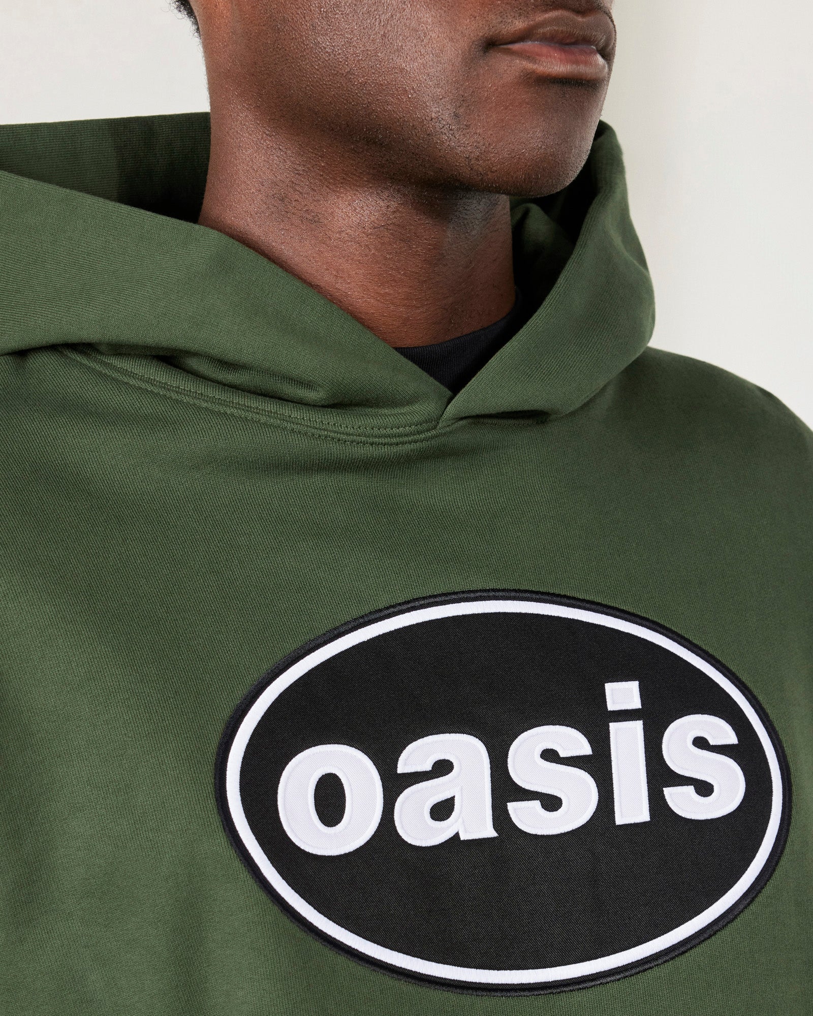 Pleasures x Oasis - Knebworth Hoodie in Olive - Image 4