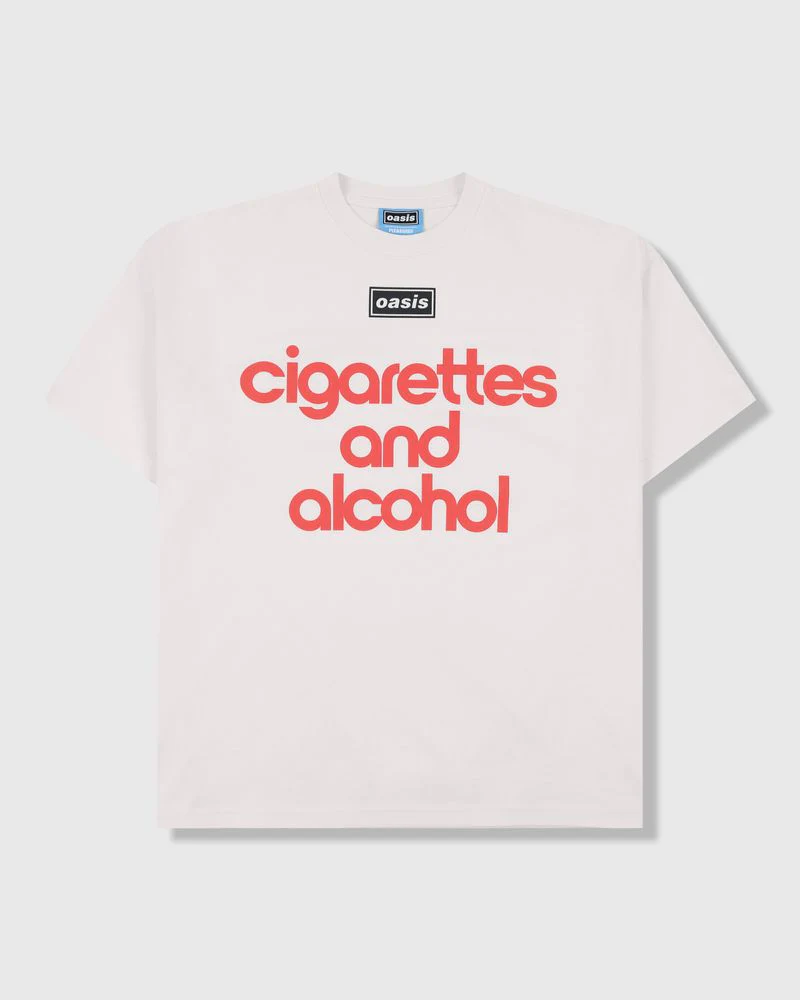 Pleasures x Oasis - Nordique T-shirt in Vintage White