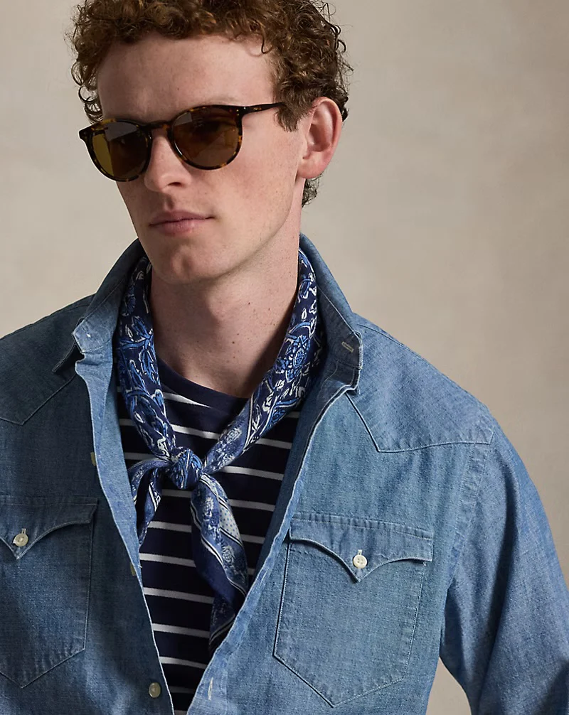 Polo Ralph Lauren - Classic Fit Chambray Western Shirt - Image 4