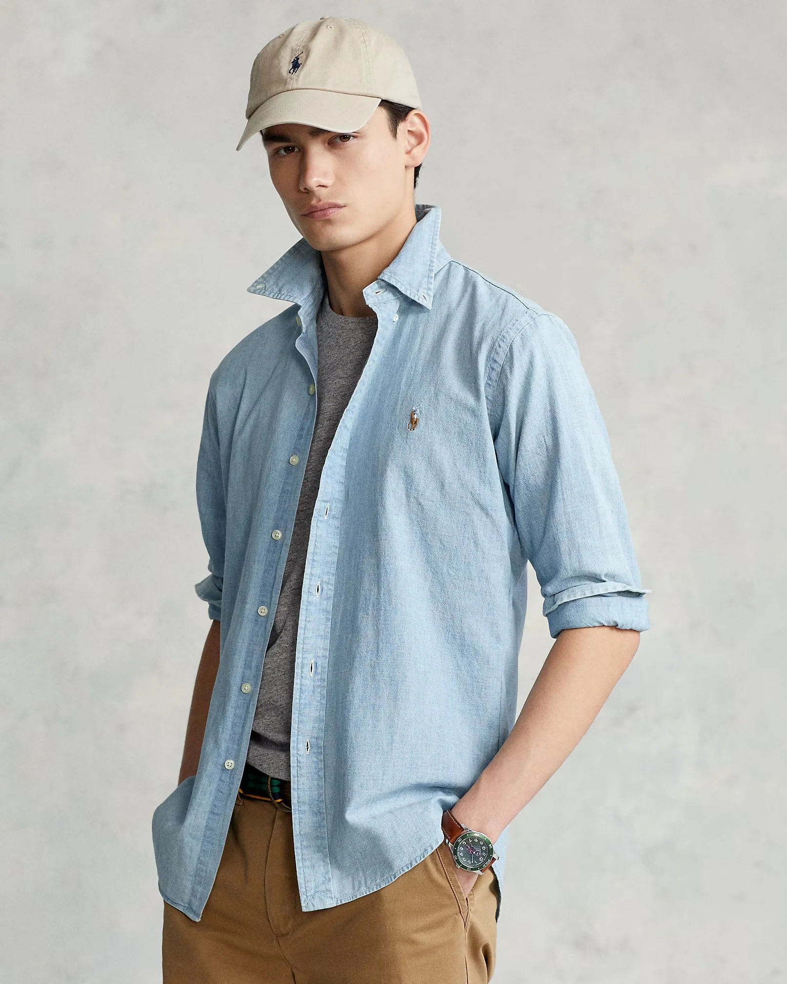 Polo Ralph Lauren - Classic Fit Indigo Chambray Shirt - Image 2