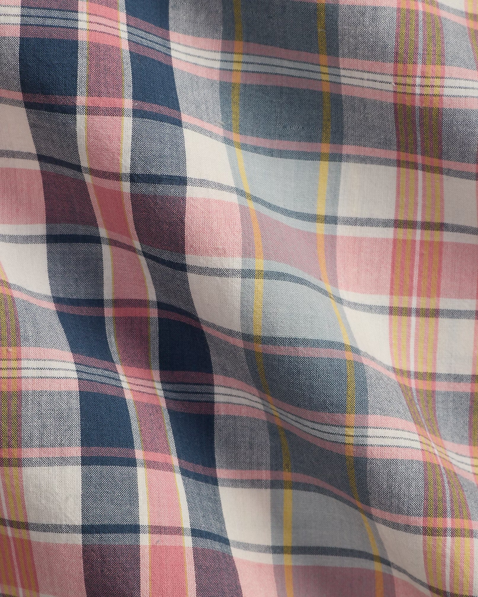 Polo Ralph Lauren - Classic Fit Madras Workshirt in Grey Navy Madras - Image 4