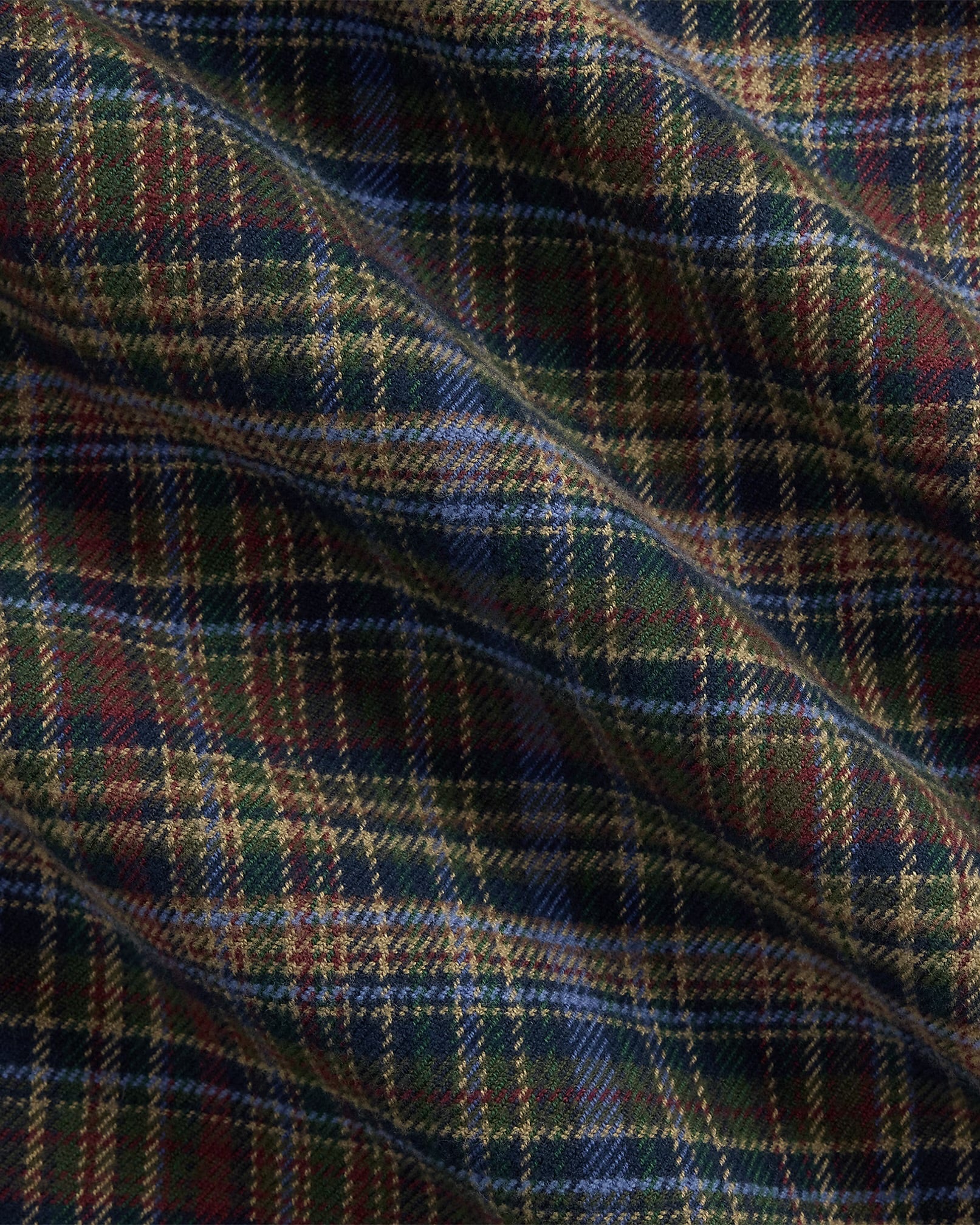 Polo Ralph Lauren - Classic Fit Plaid Brushed Flannel Shirt in Pine/Navy - Image 2