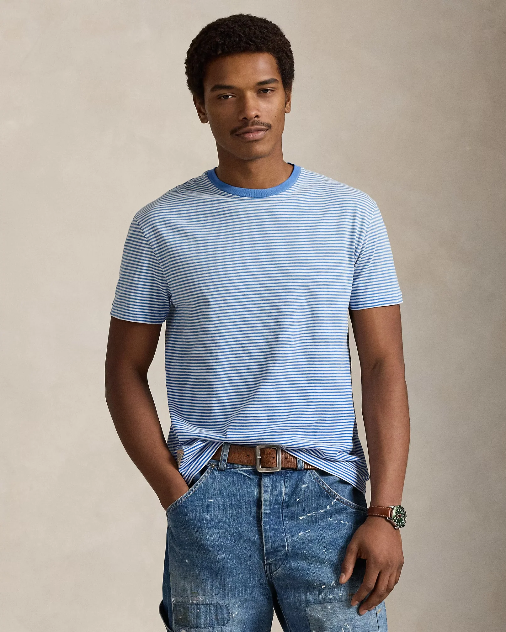 Polo Ralph Lauren - Classic Fit Striped Jersey T-Shirt - Image 2
