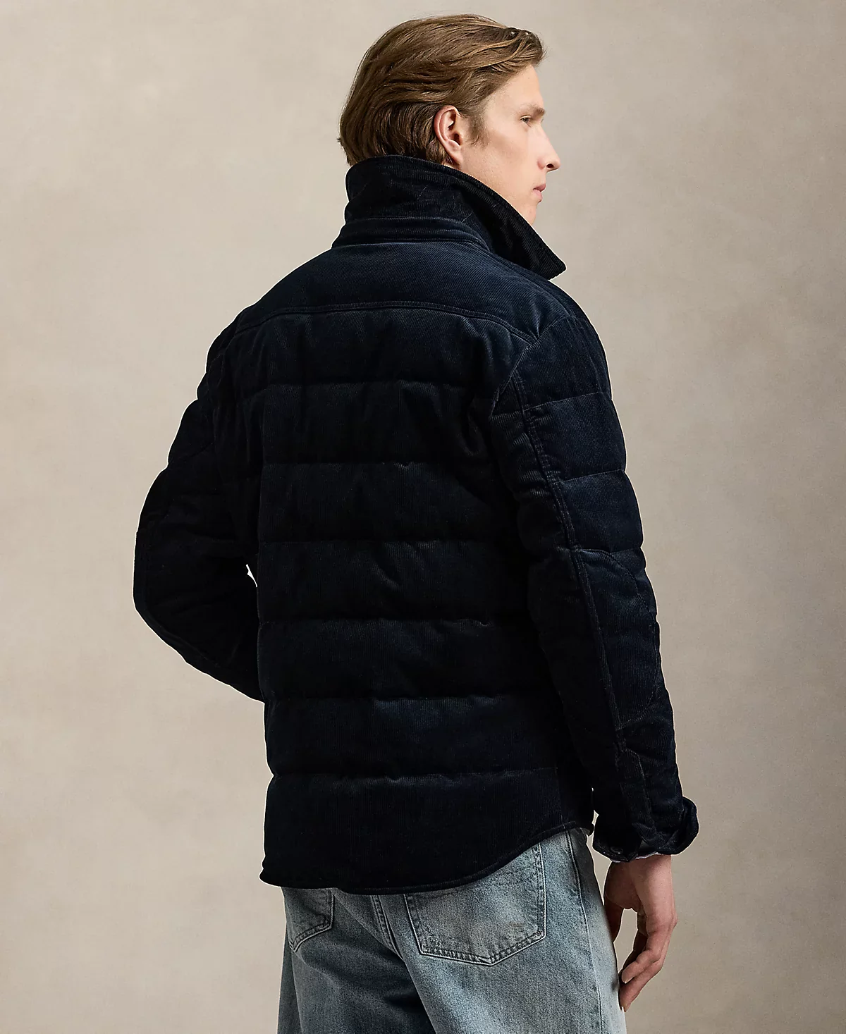 Polo Ralph Lauren - Corduroy Quilted Insulated Shirt Jacket in Navy - Image 3