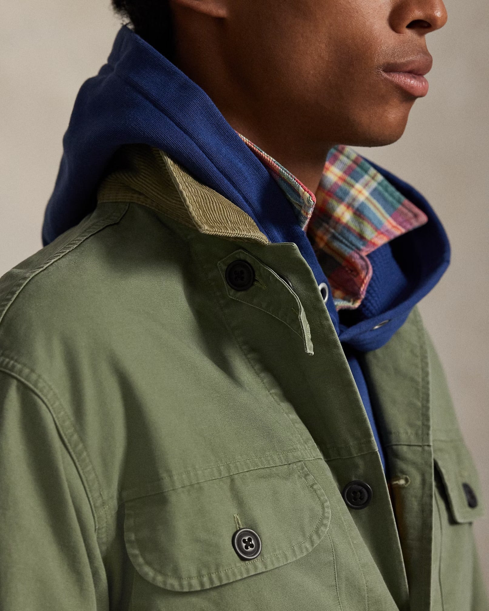 Polo Ralph Lauren - Cotton Canvas Overshirt in Olive - Image 5