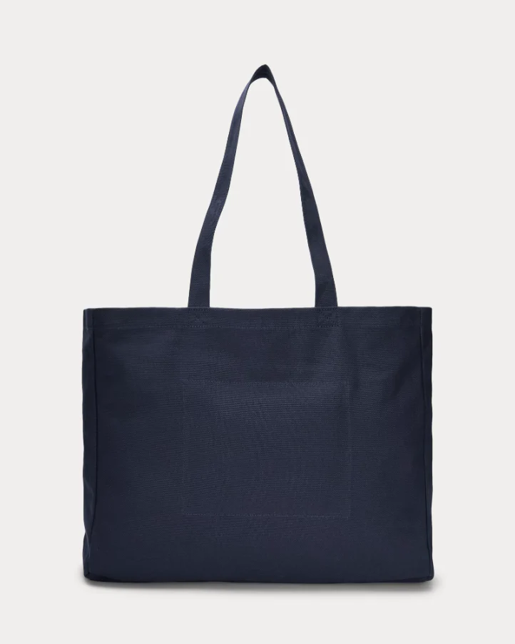 Polo Ralph Lauren - Embroidered Canvas Tote in Navy - Image 2