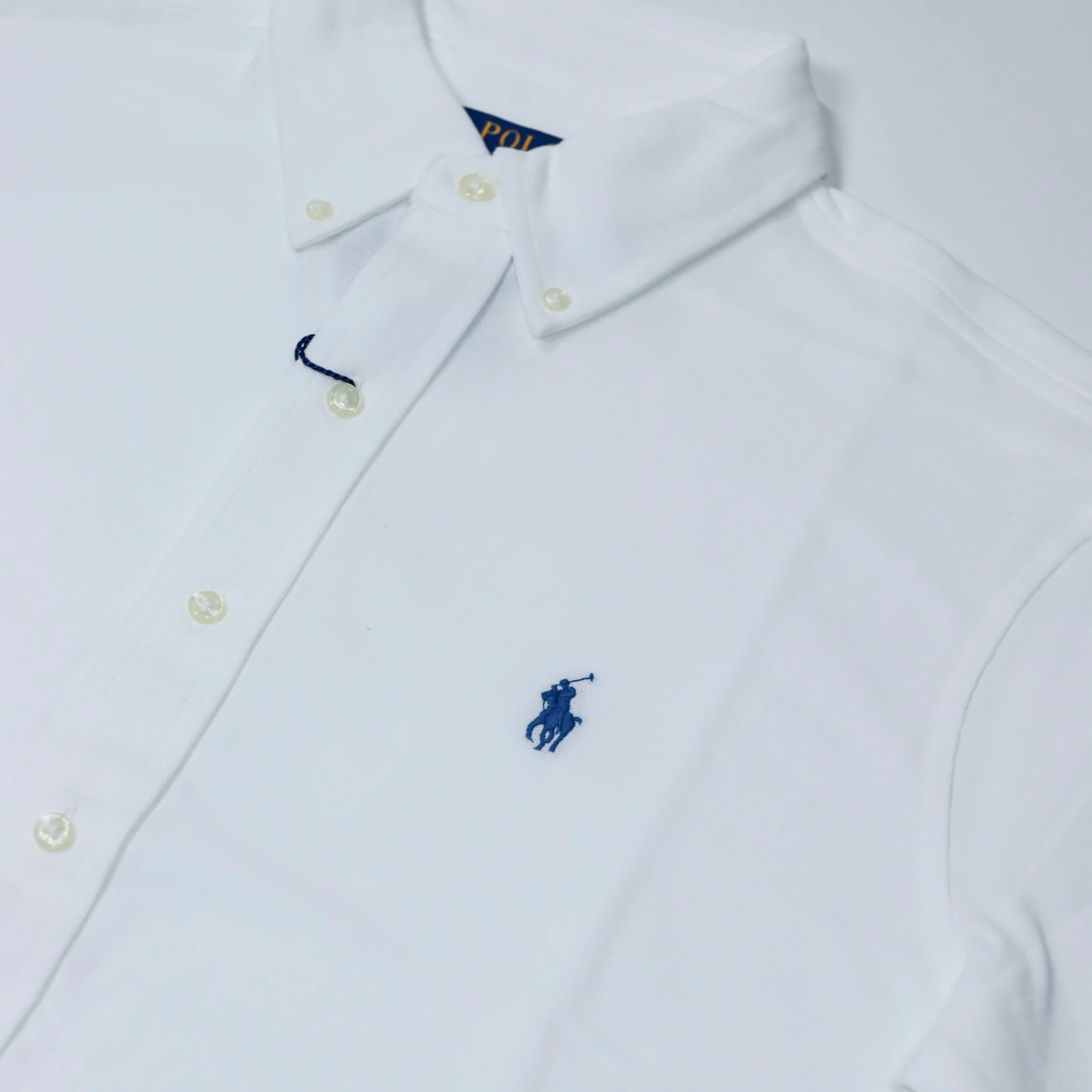 Polo Ralph Lauren - Featherweight Mesh Shirt in White - Image 3