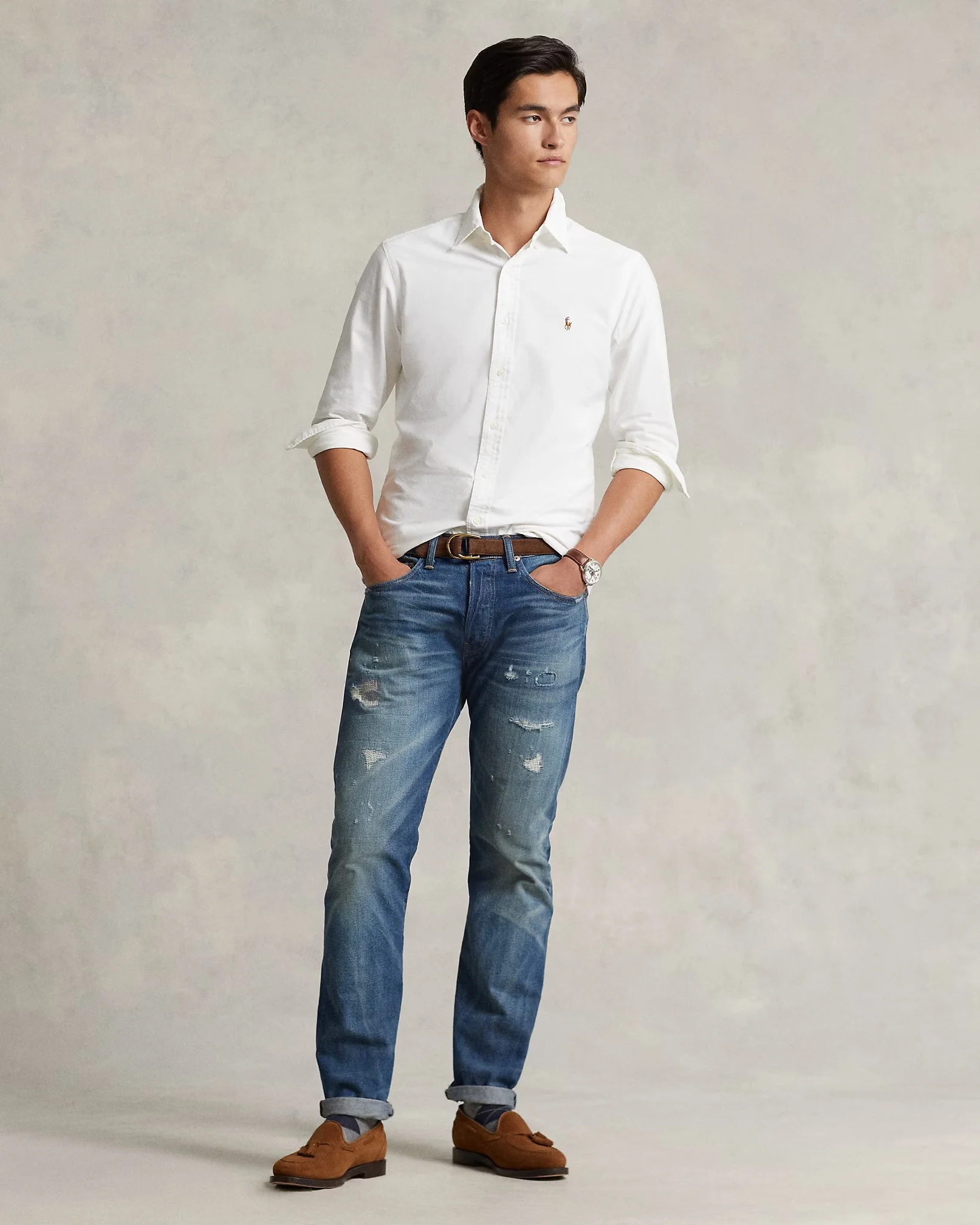 Polo Ralph Lauren - Iconic Oxford in White Classic Fit - Image 5