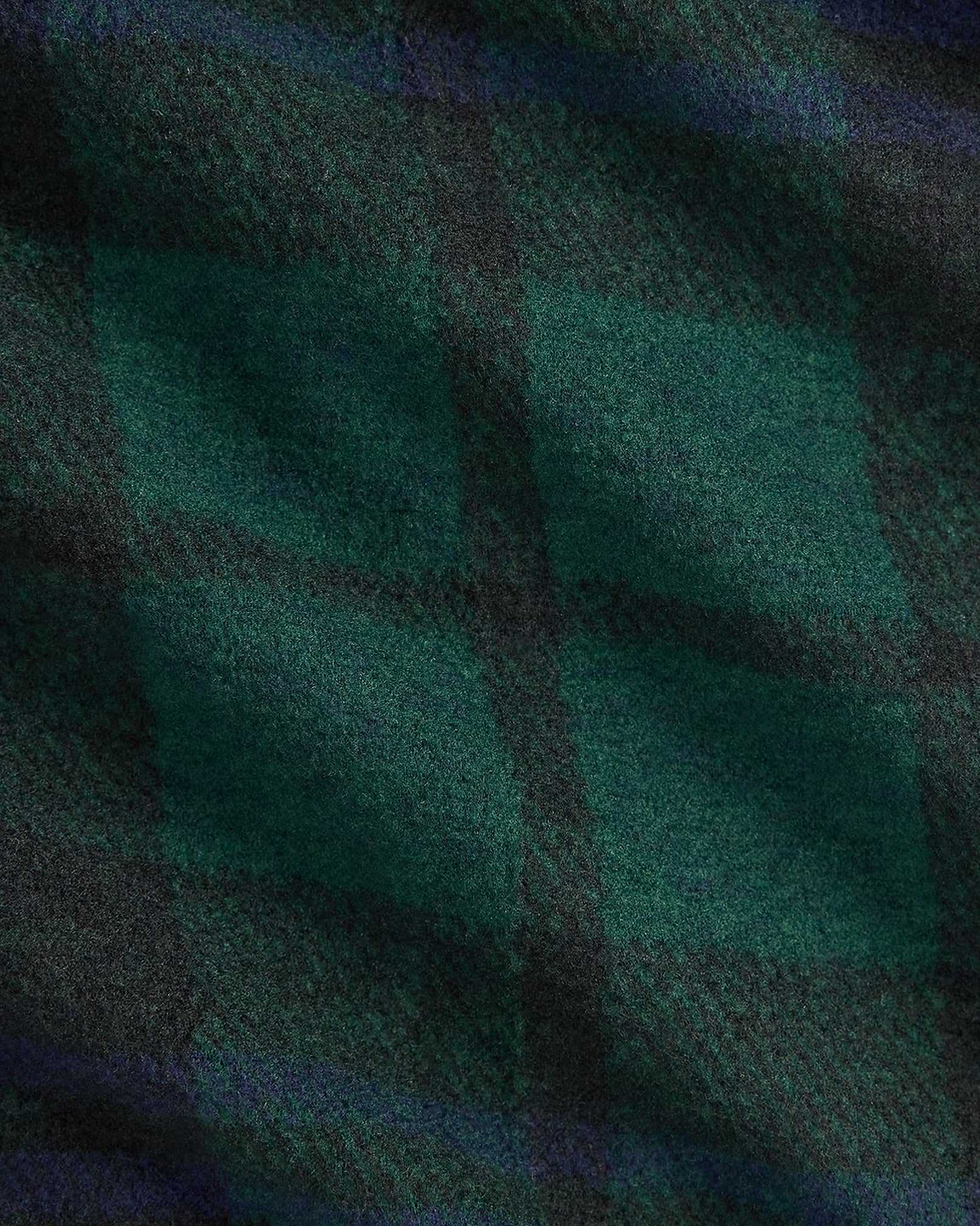 Polo Ralph Lauren - Knit Flannel Overshirt in Blackwatch Plaid - Image 5