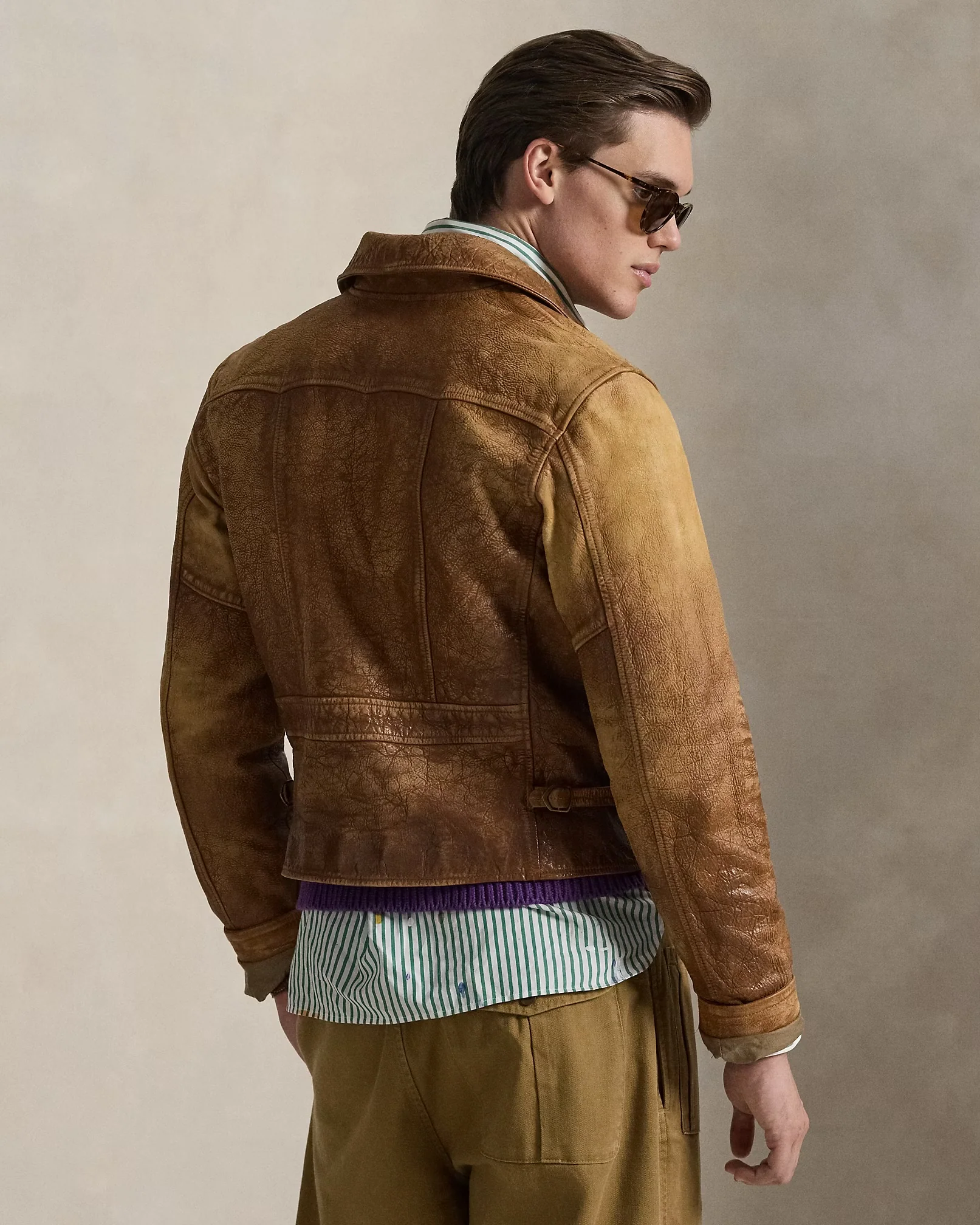 Polo Ralph Lauren - Leather Newsboy Jacket - Image 4