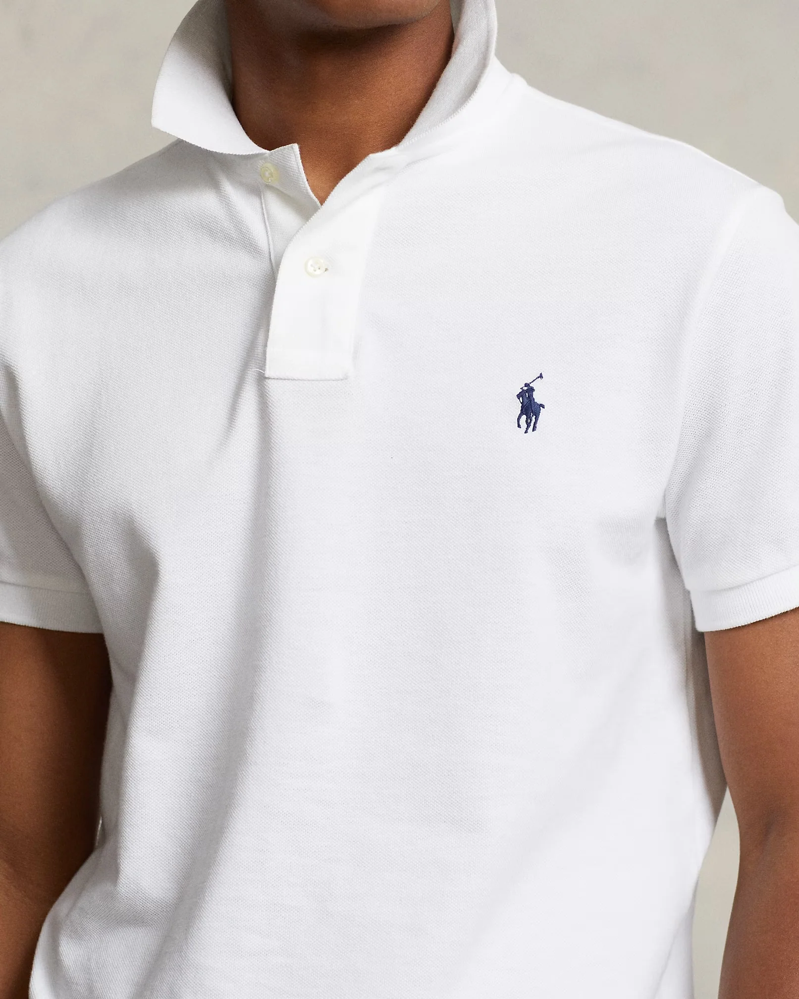 Polo Ralph Lauren- Mesh Polo Shirt Custom Slim Fit - Image 4