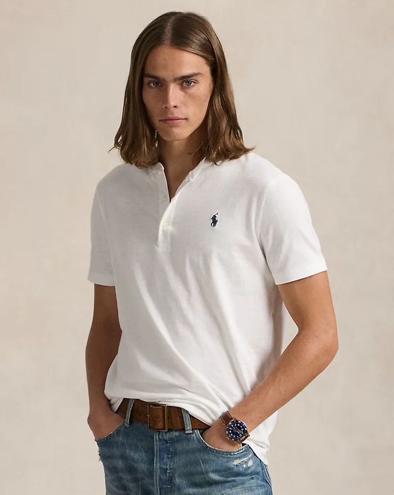 Polo Ralph Lauren - Slub Jersey Short-Sleeve Henley Shirt - Image 2