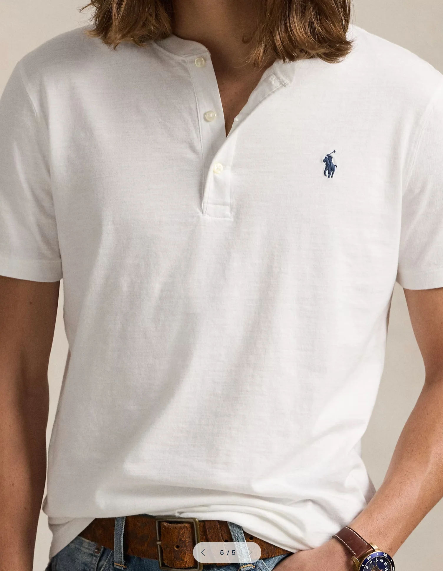 Polo Ralph Lauren - Slub Jersey Short-Sleeve Henley Shirt - Image 5