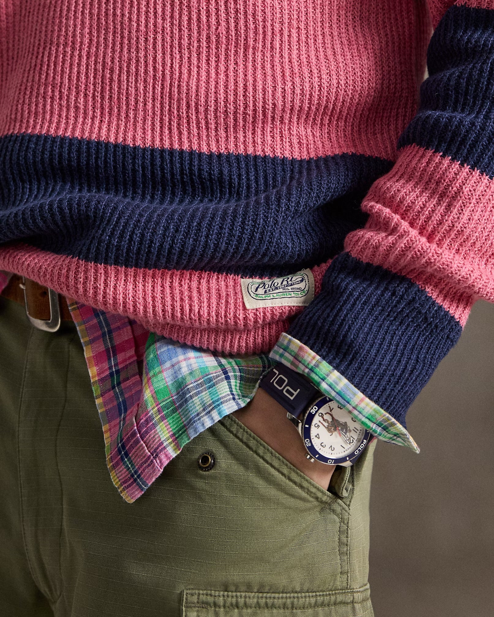 Polo Ralph Lauren - Striped Linen-Cotton Rugby Sweater - Image 5