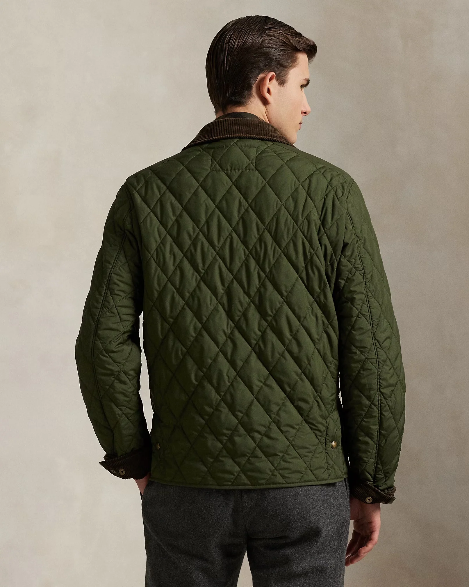 Polo Ralph Lauren - The Beaton Quilted Jacket in Company Olive - Image 3