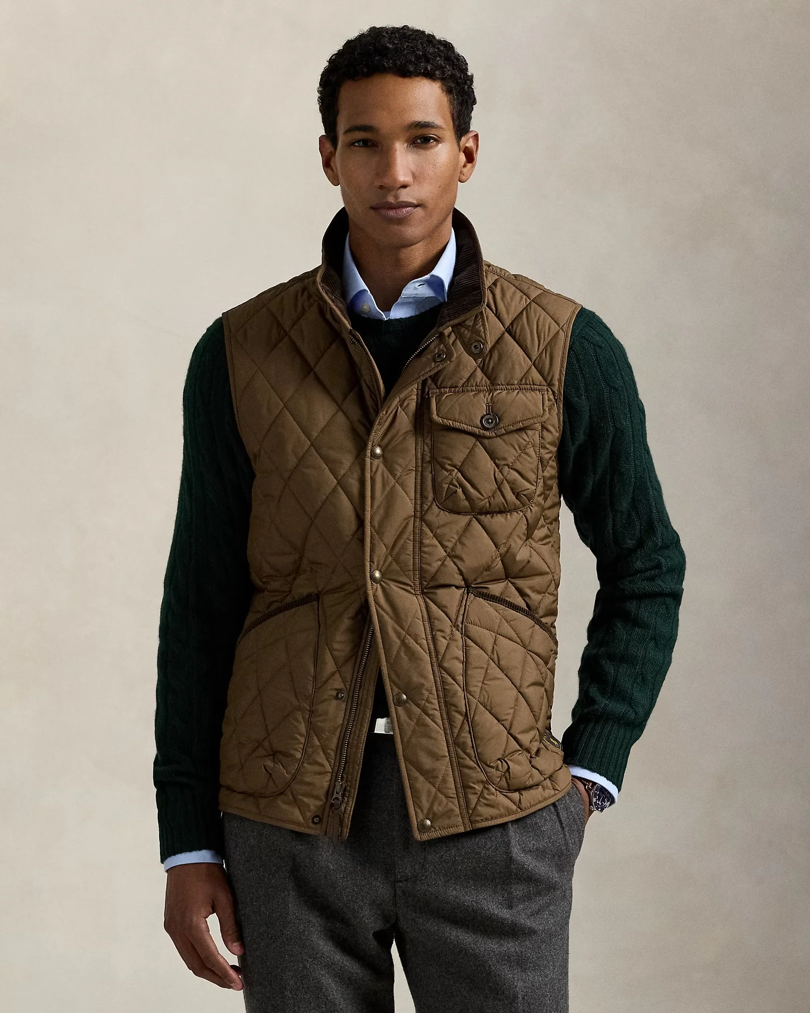 Polo Ralph Lauren - The Beaton Quilted Utility Vest in Chestnut - Image 2