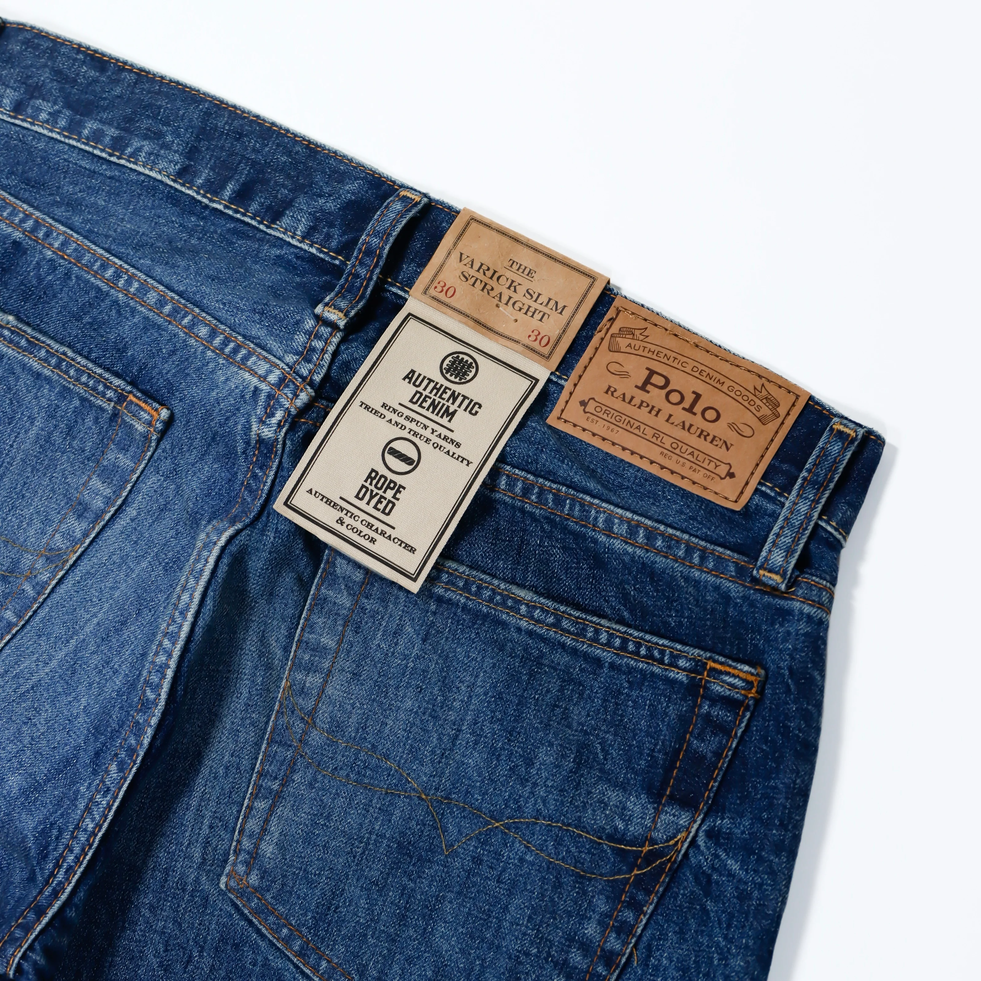 Polo Ralph Lauren - Varick Slim Straight Jean: Rip and Repair - Image 4