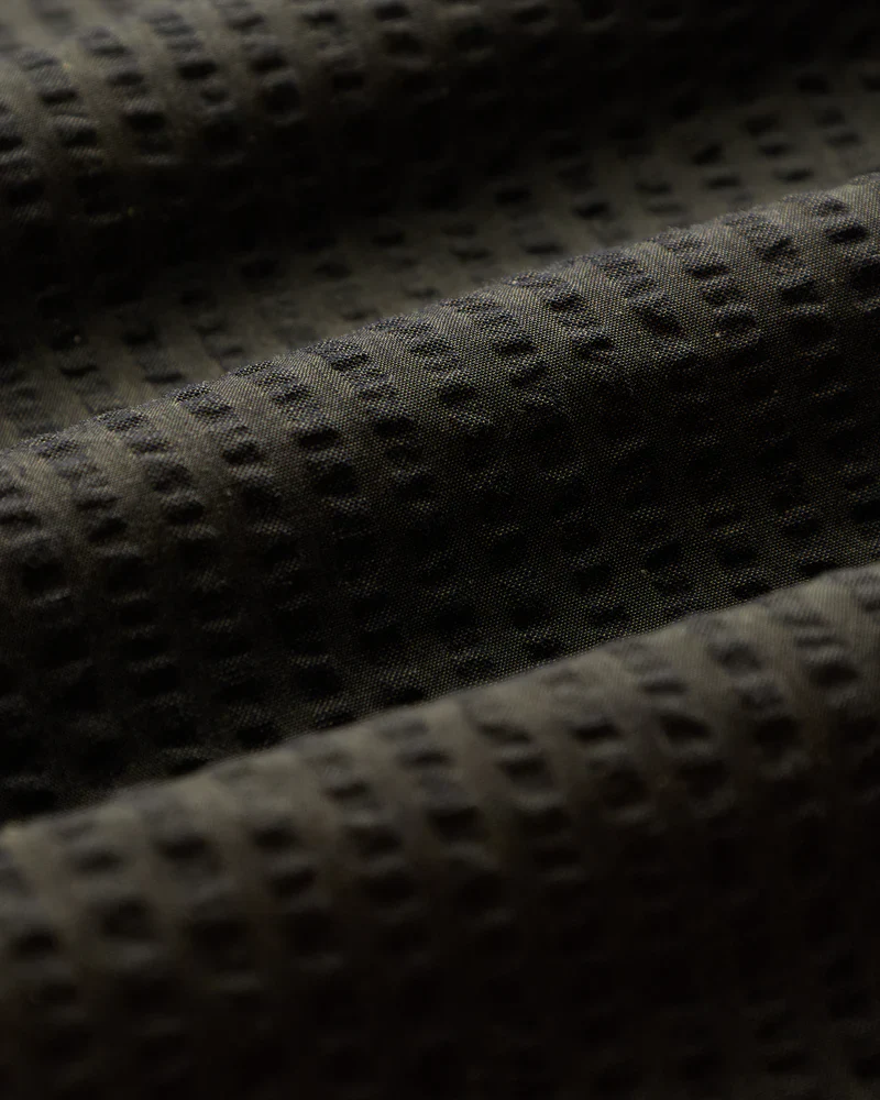 Portuguese Flannel - Atlantico Long Sleeve in Olive Seersucker - Image 5